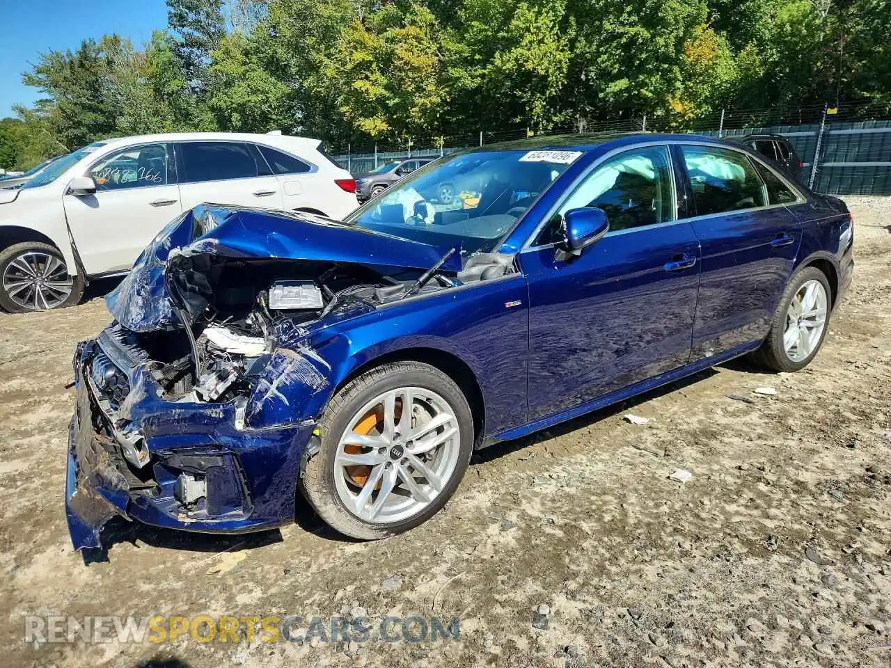 1 fotografías del automóvil dañado WAUEAAF40MA039560 AUDI A4 2021