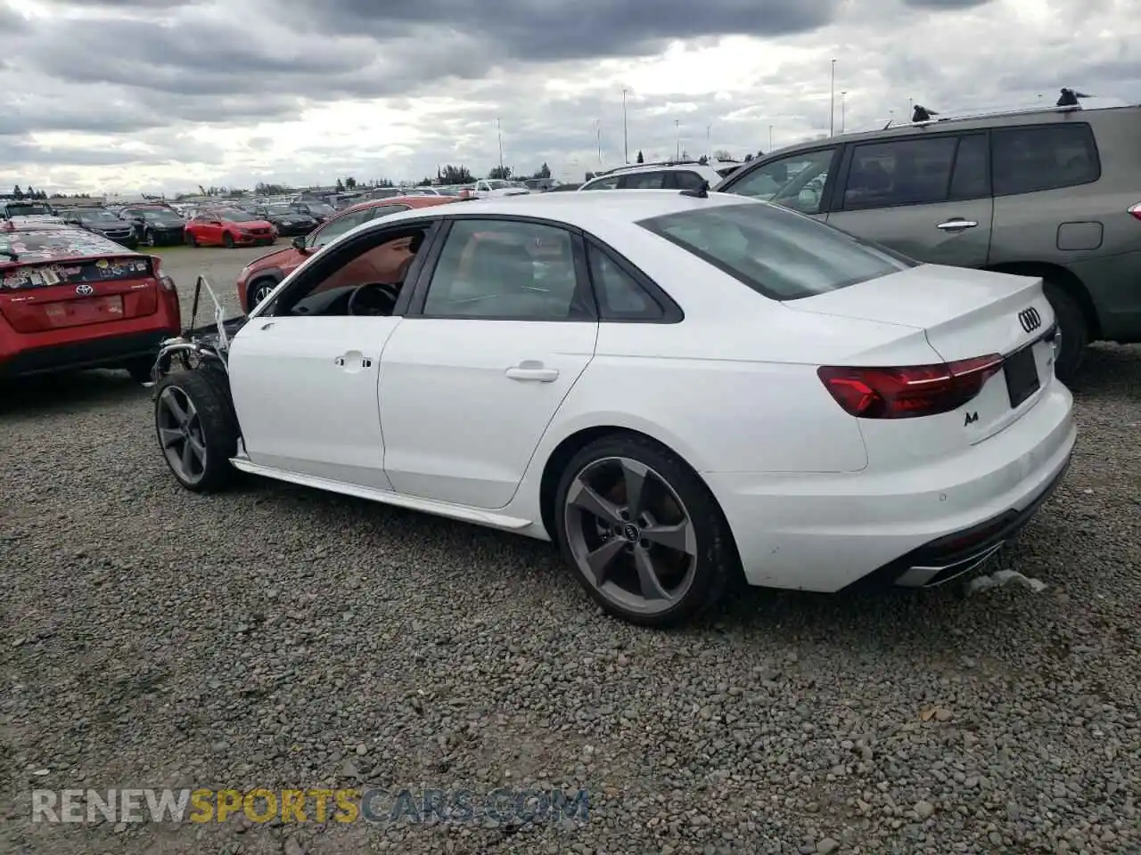 2 Photograph of a damaged car WAUEAAF40MA086748 AUDI A4 2021
