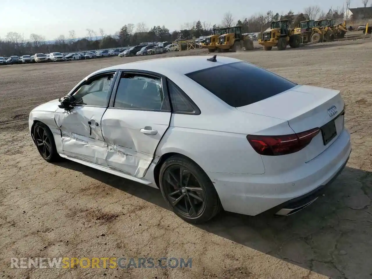 2 Photograph of a damaged car WAUEAAF40MN003702 AUDI A4 2021