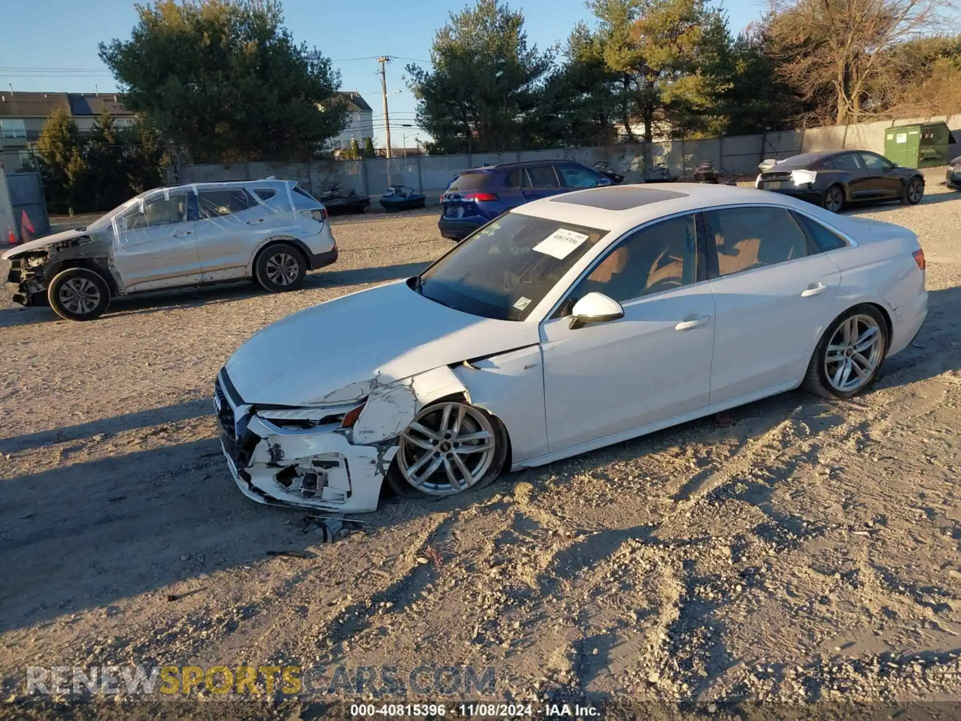 2 Photograph of a damaged car WAUEAAF40MN010455 AUDI A4 2021