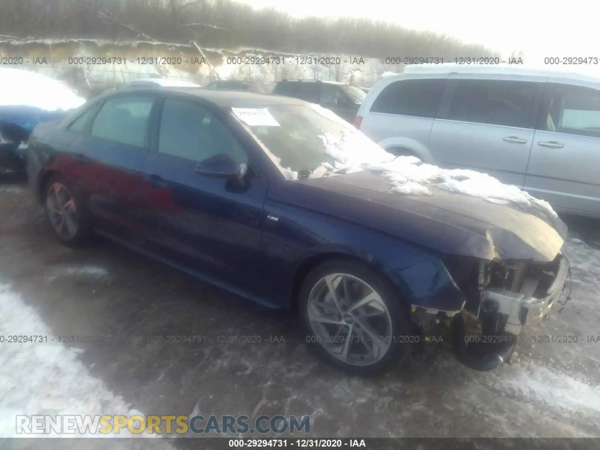 1 Photograph of a damaged car WAUEAAF41MA015266 AUDI A4 2021