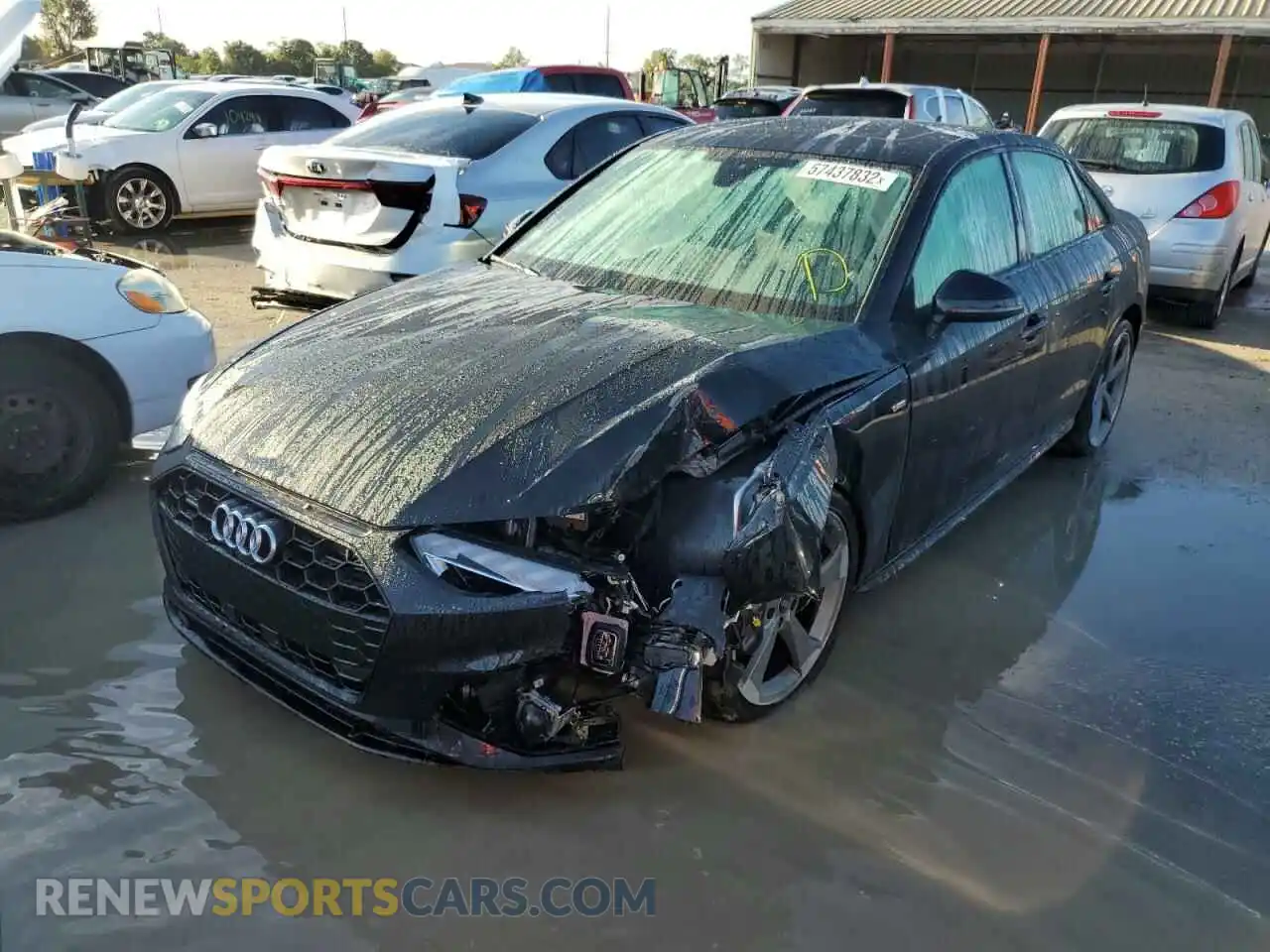 2 Photograph of a damaged car WAUEAAF41MA058151 AUDI A4 2021