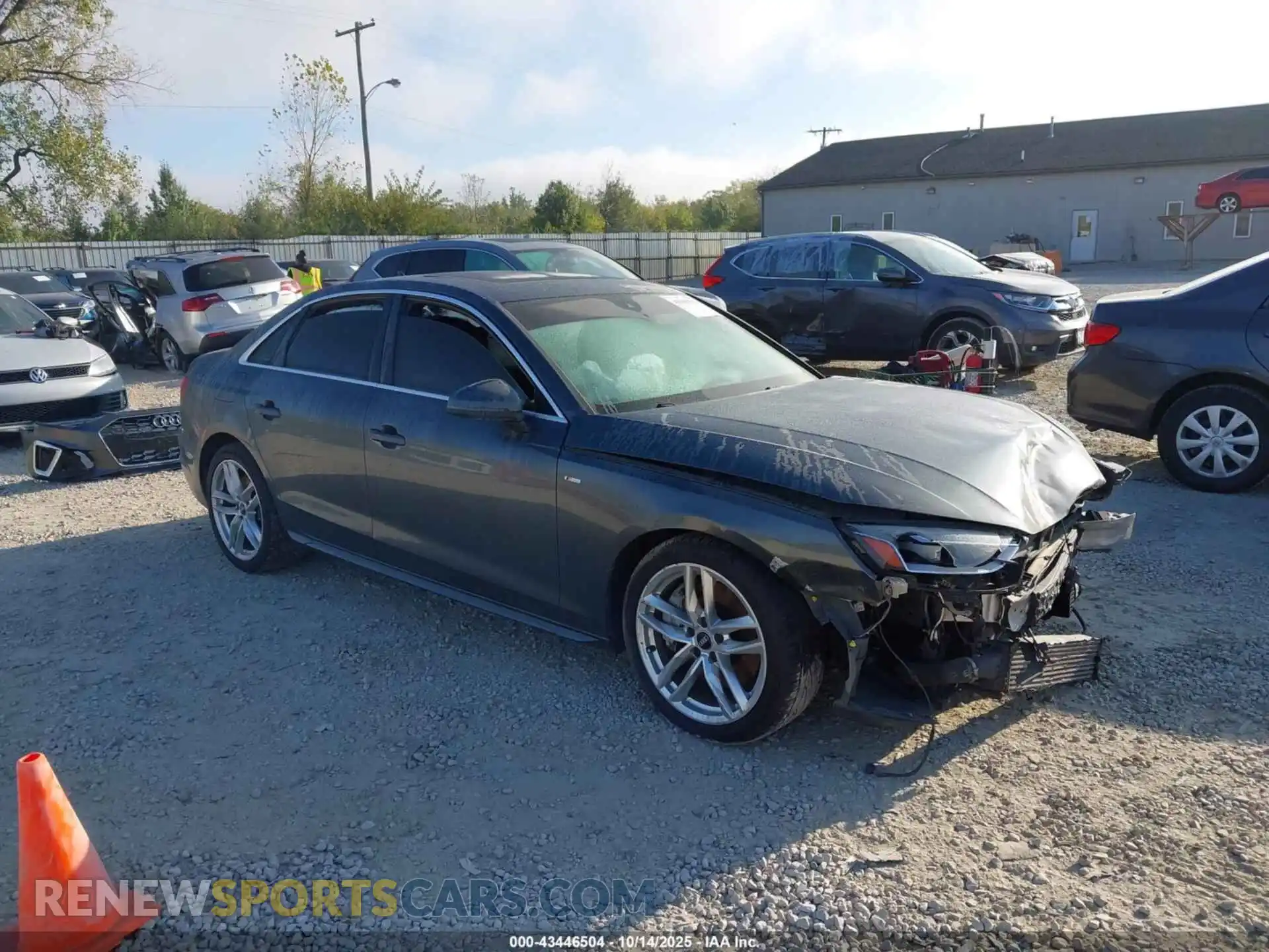 1 Photograph of a damaged car WAUEAAF41MN001411 AUDI A4 2021