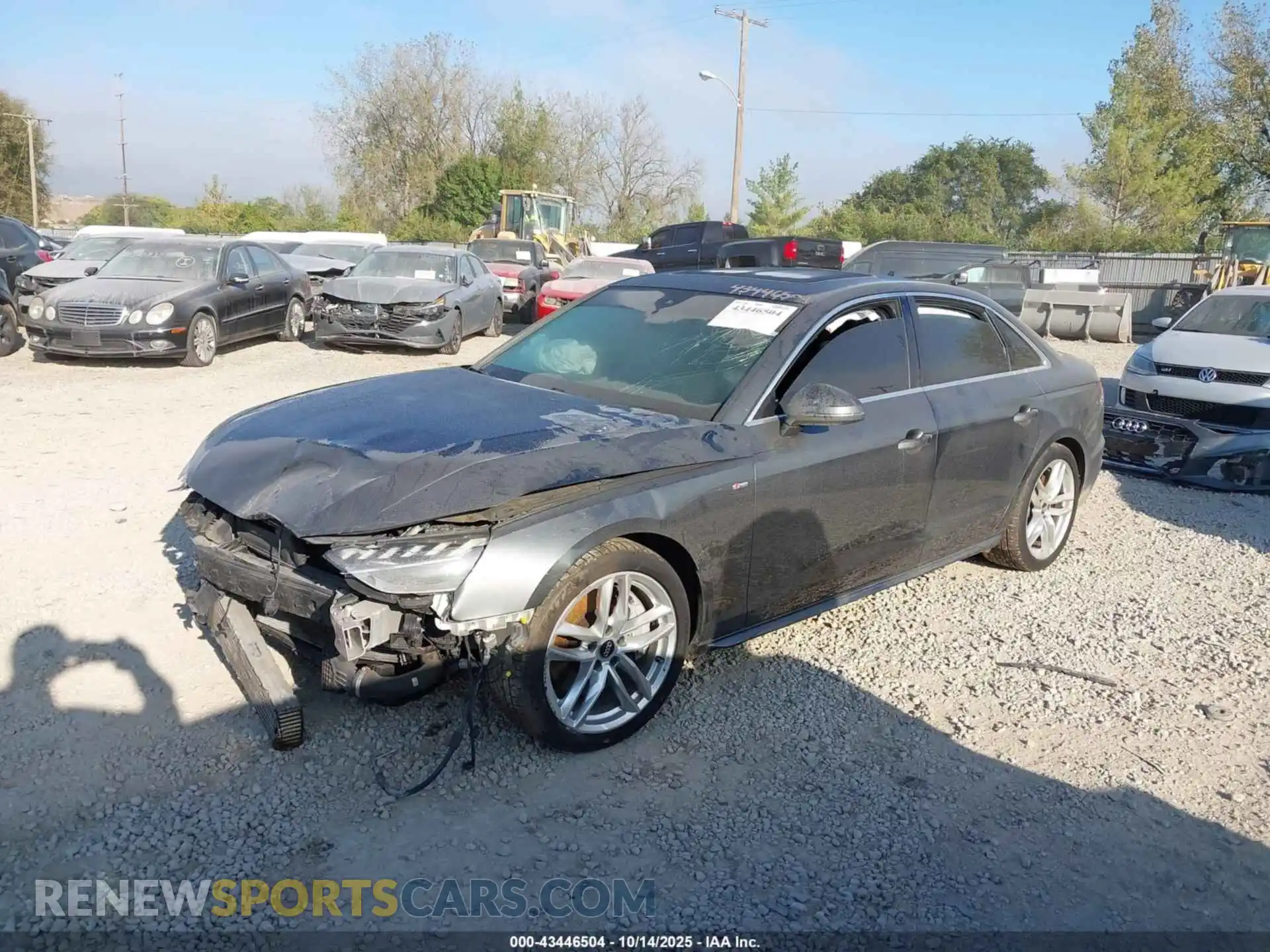2 Photograph of a damaged car WAUEAAF41MN001411 AUDI A4 2021