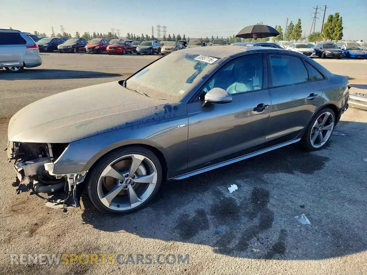 1 Photograph of a damaged car WAUEAAF42MA026910 AUDI A4 2021