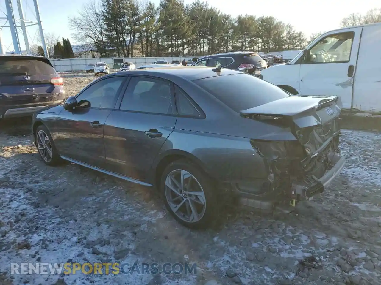 2 Photograph of a damaged car WAUEAAF42MA030049 AUDI A4 2021