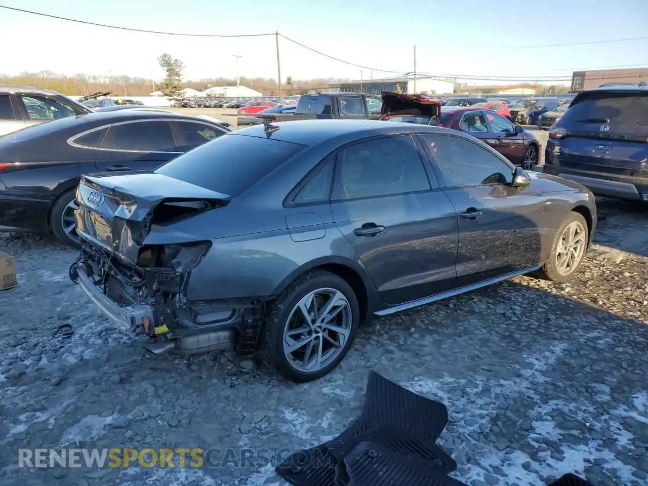 3 Photograph of a damaged car WAUEAAF42MA030049 AUDI A4 2021