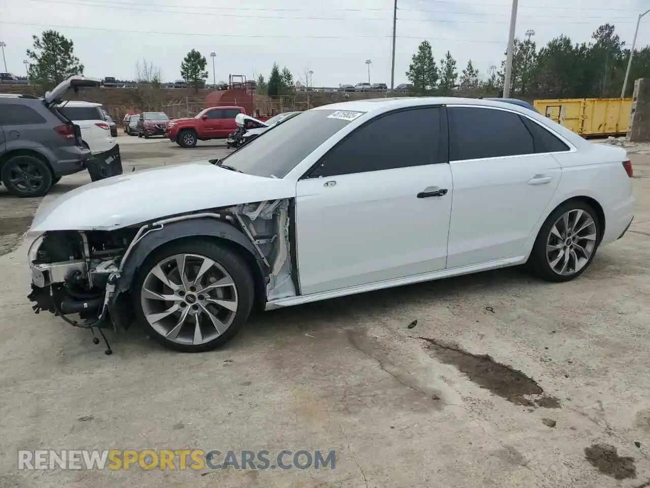 1 Photograph of a damaged car WAUEAAF43MA039455 AUDI A4 2021