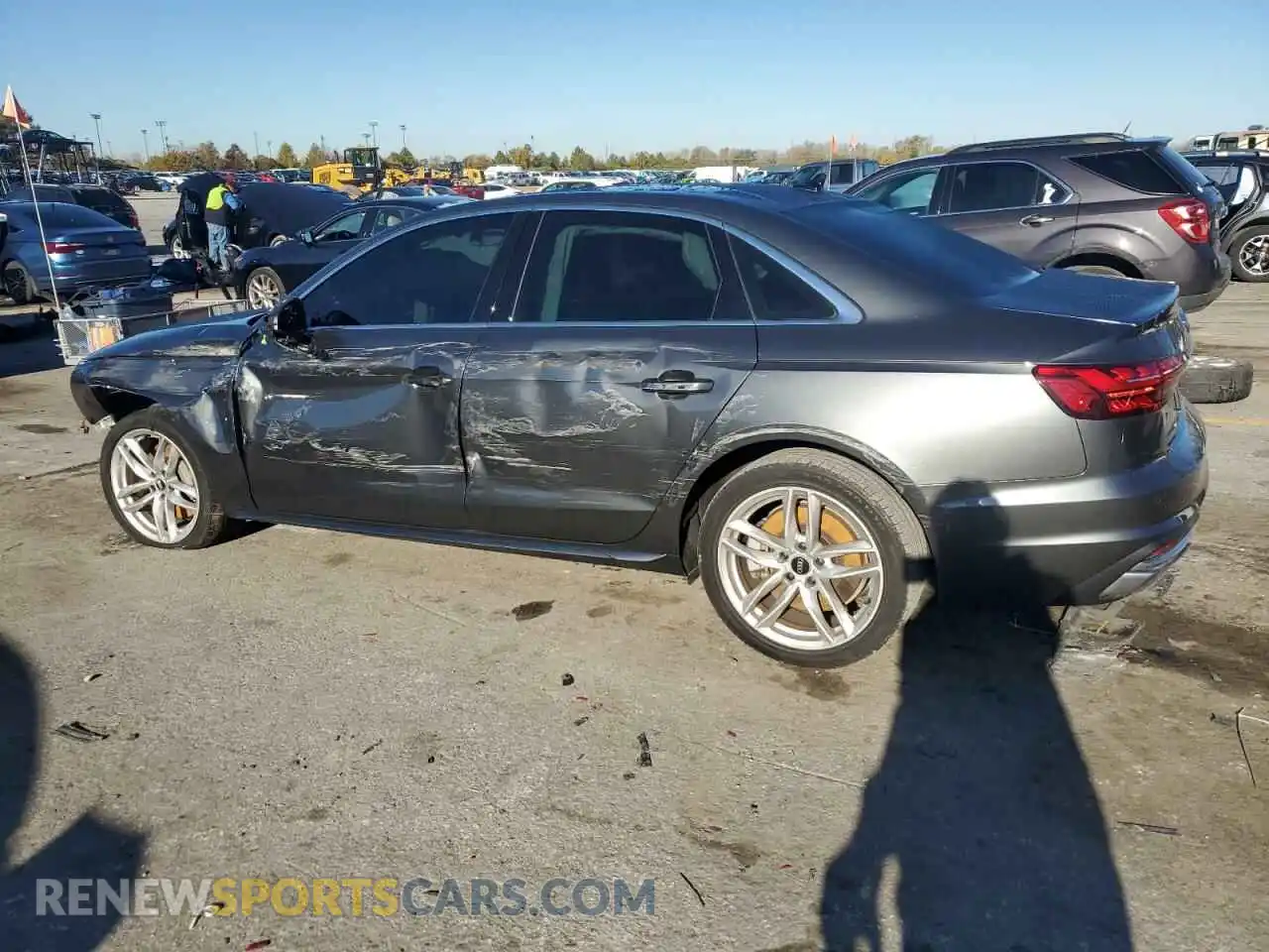 2 Photograph of a damaged car WAUEAAF43MN016119 AUDI A4 2021