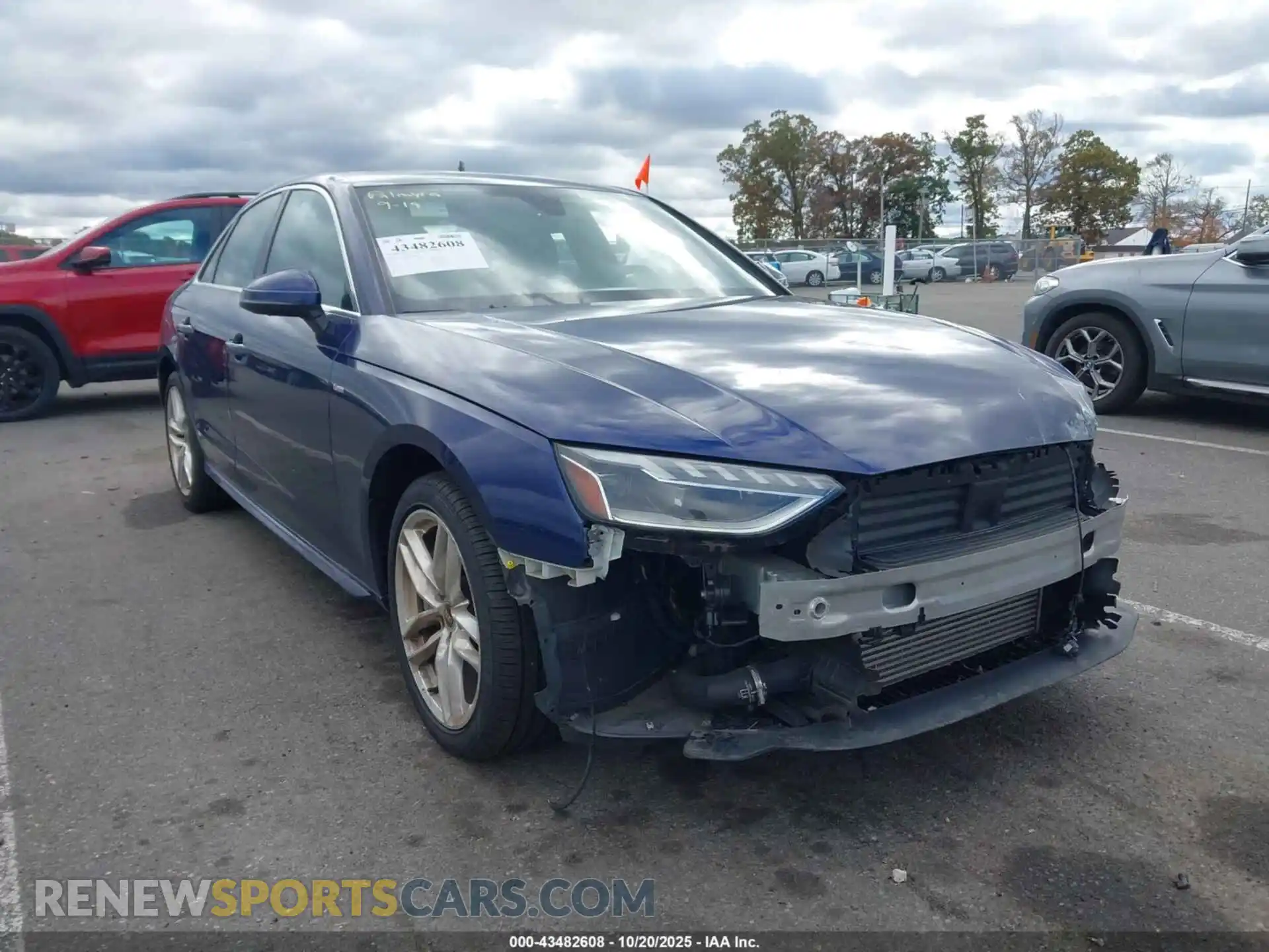 1 Photograph of a damaged car WAUEAAF45MA038954 AUDI A4 2021