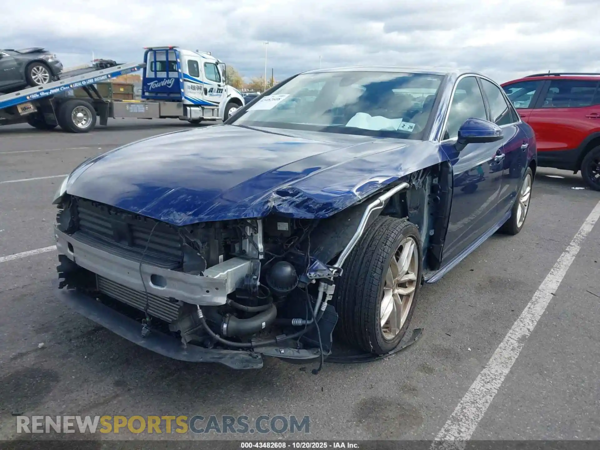 2 Photograph of a damaged car WAUEAAF45MA038954 AUDI A4 2021