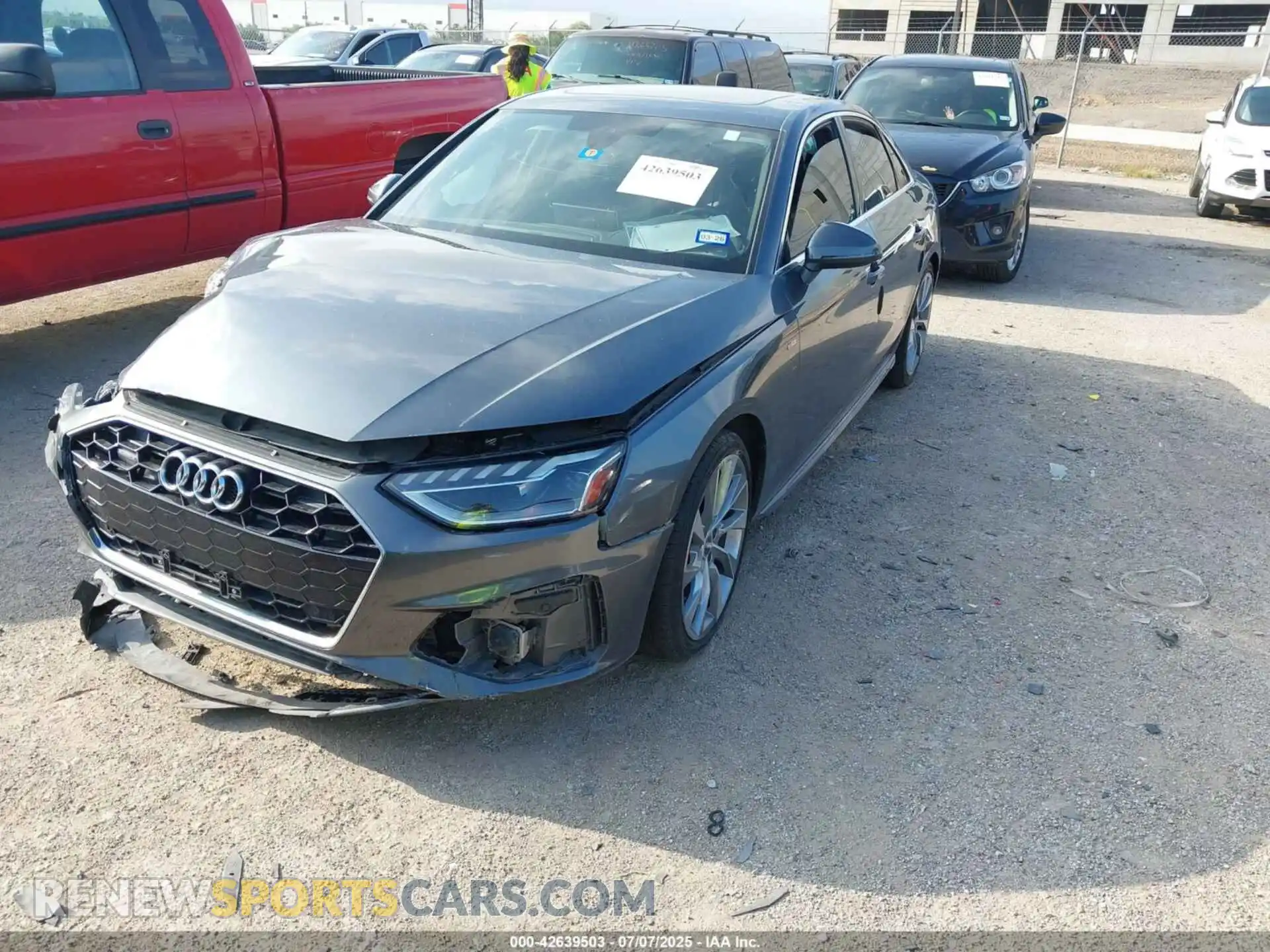 2 Photograph of a damaged car WAUEAAF45MN005395 AUDI A4 2021