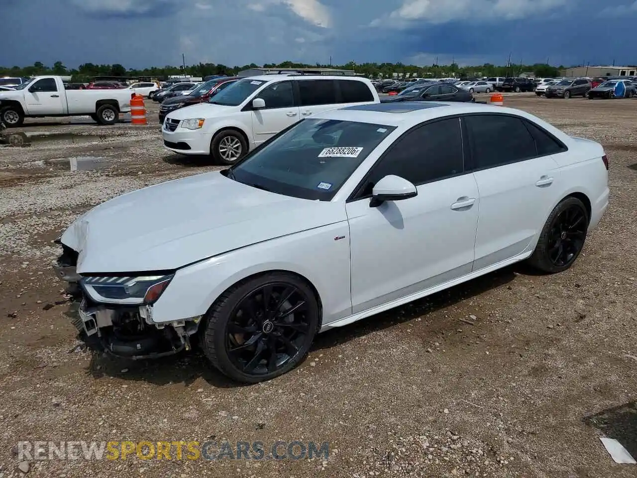 1 Photograph of a damaged car WAUEAAF46MN011612 AUDI A4 2021