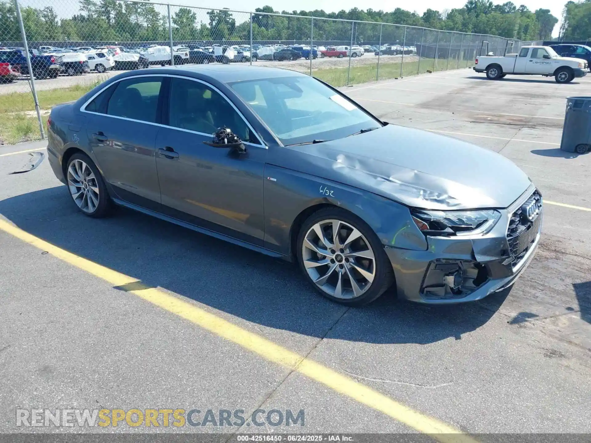 1 Photograph of a damaged car WAUEAAF47MA039474 AUDI A4 2021