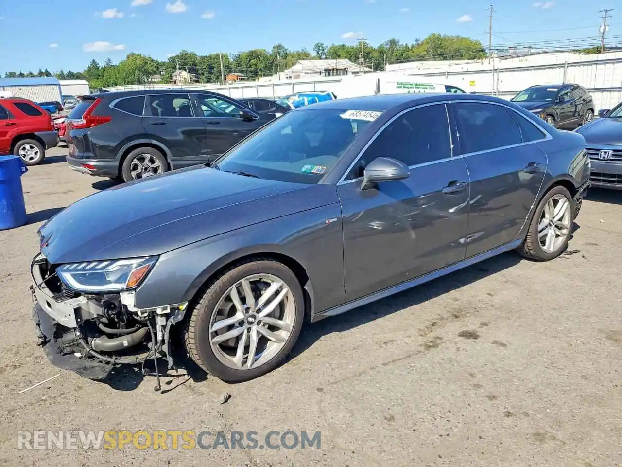 1 Photograph of a damaged car WAUEAAF49MA018738 AUDI A4 2021