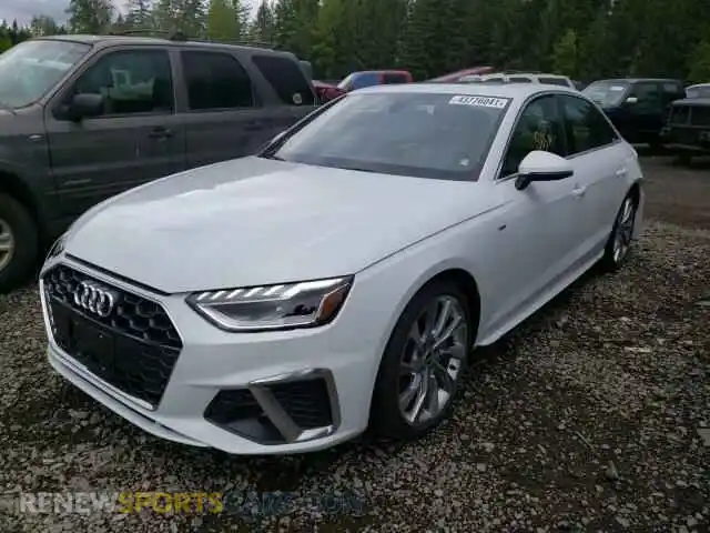 2 Photograph of a damaged car WAUEAAF49MN008493 AUDI A4 2021