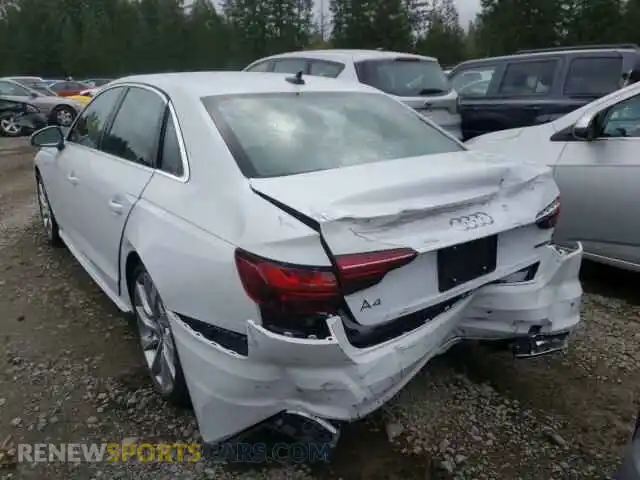 3 Photograph of a damaged car WAUEAAF49MN008493 AUDI A4 2021