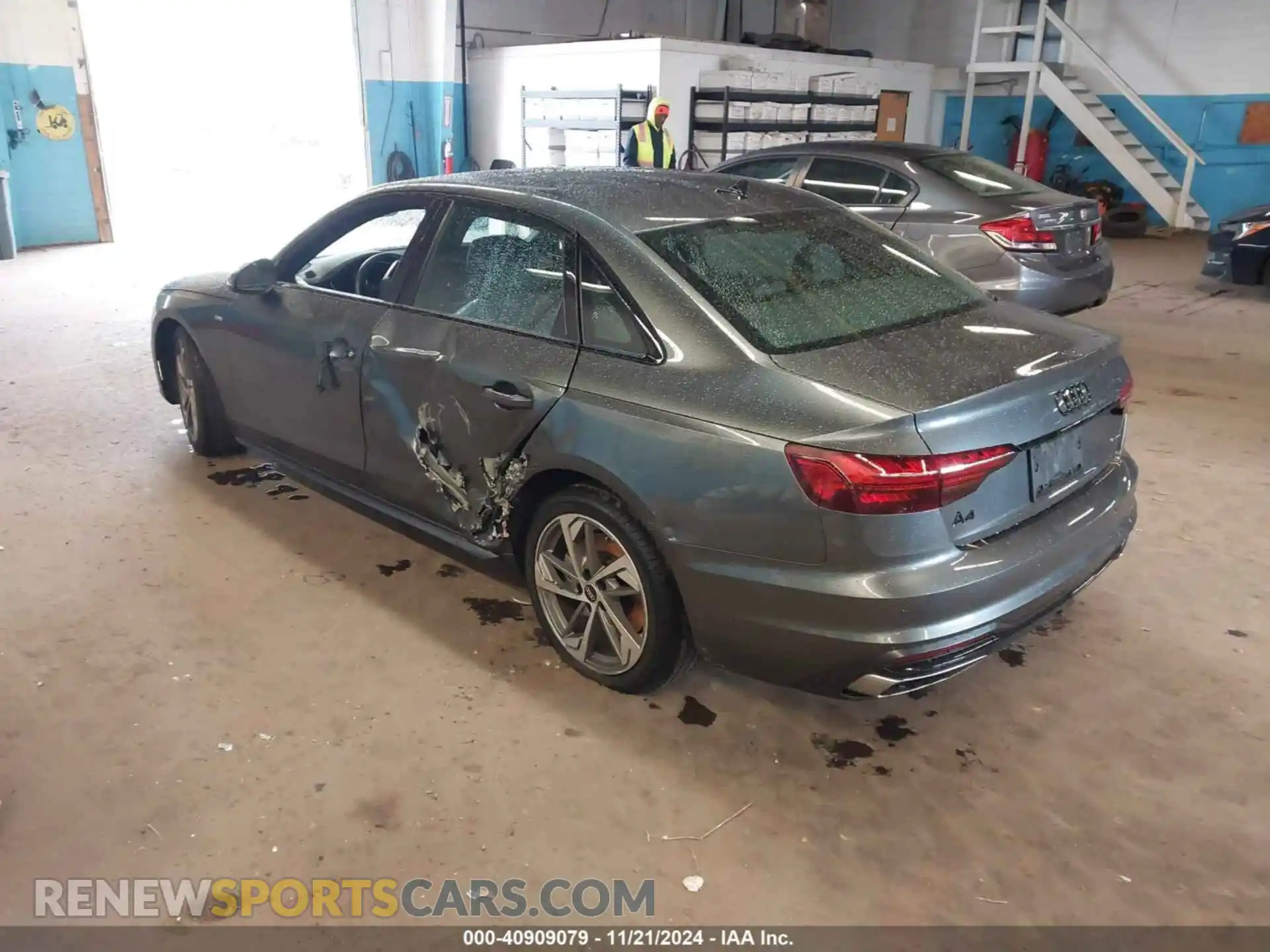 3 Photograph of a damaged car WAUEAAF4XMA070251 AUDI A4 2021