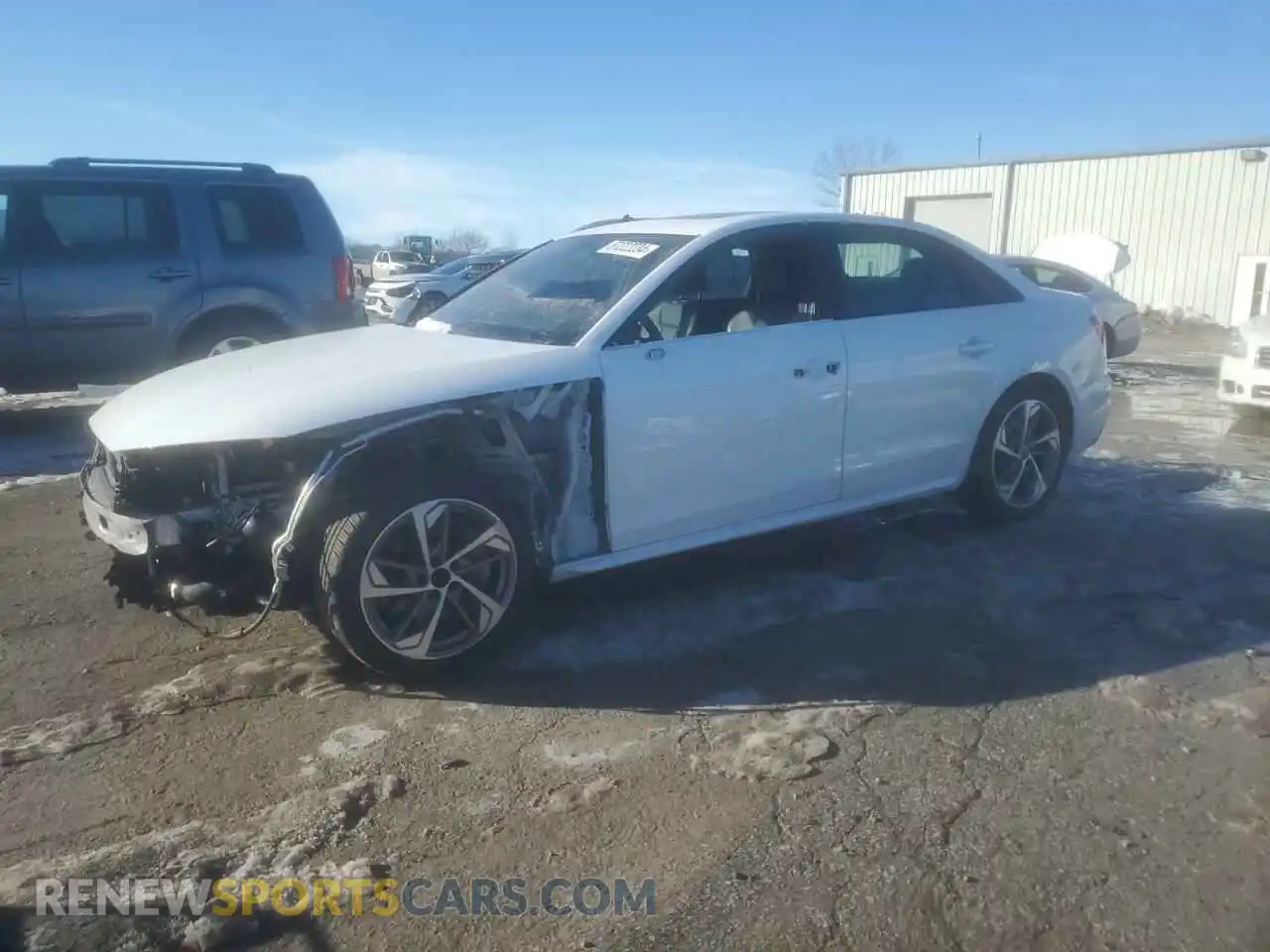 1 Photograph of a damaged car WAUEAAF4XMN006865 AUDI A4 2021
