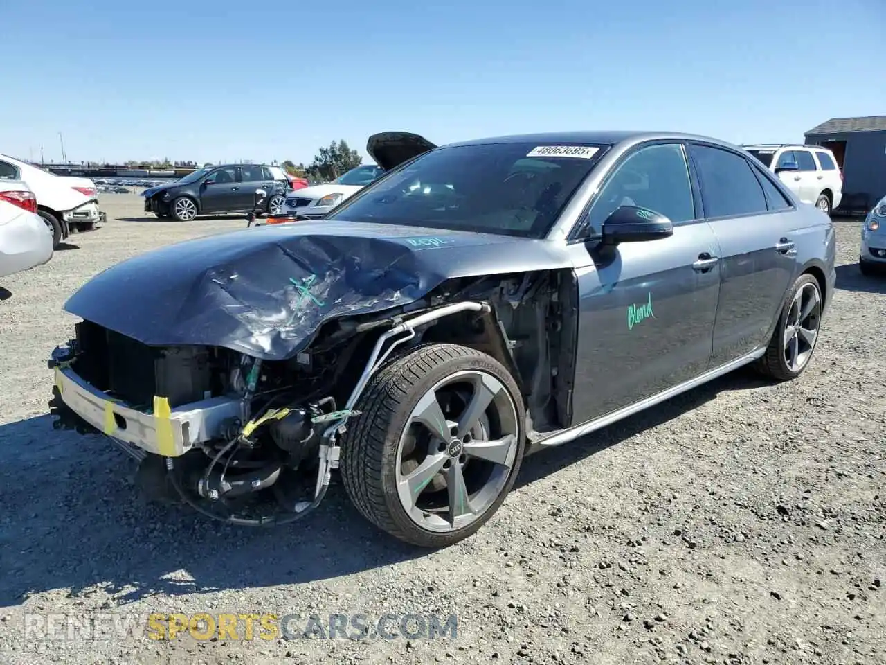 1 Photograph of a damaged car WAUEAAF4XMN007241 AUDI A4 2021