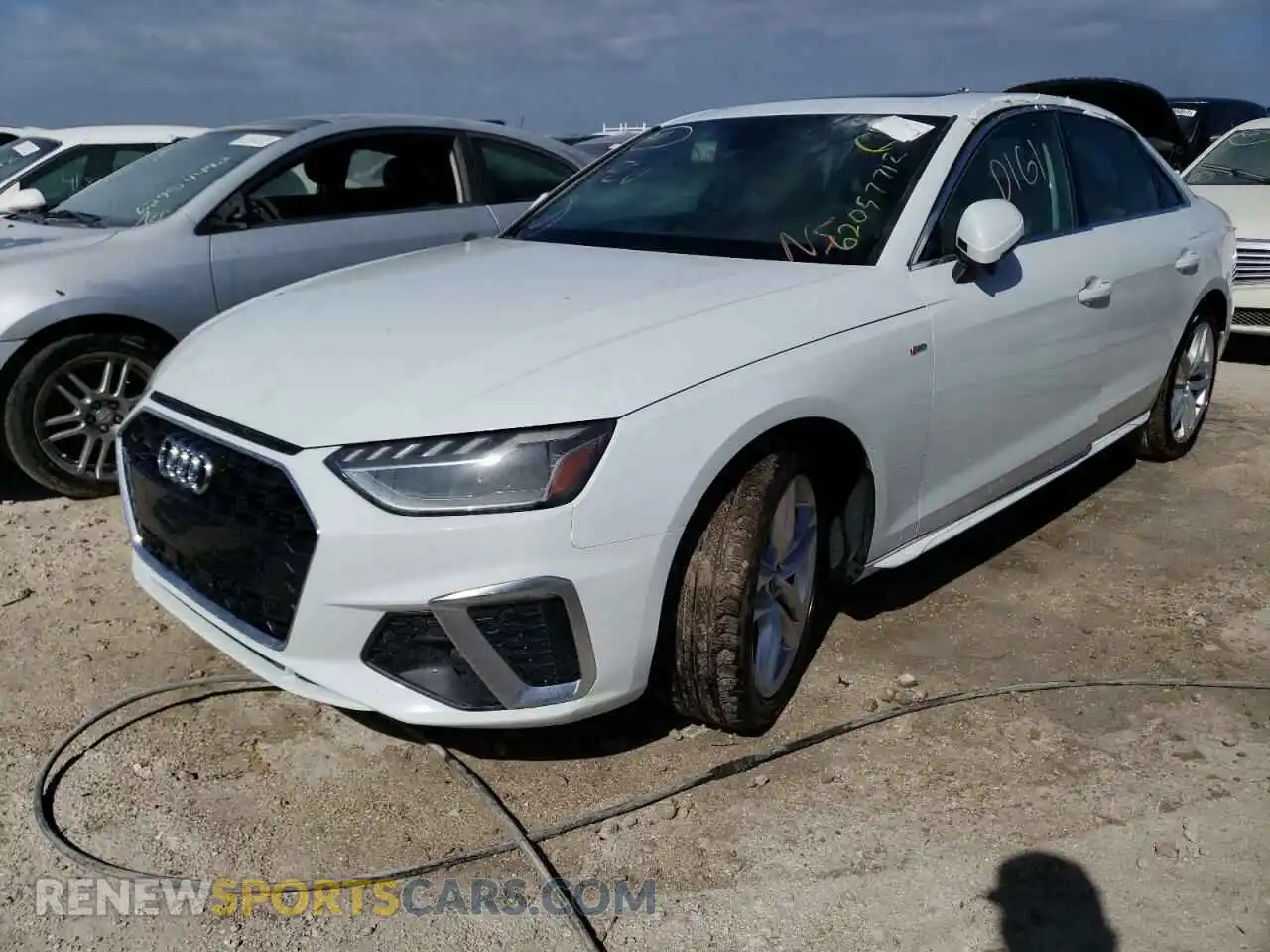2 Photograph of a damaged car WAUEABF42MA077037 AUDI A4 2021