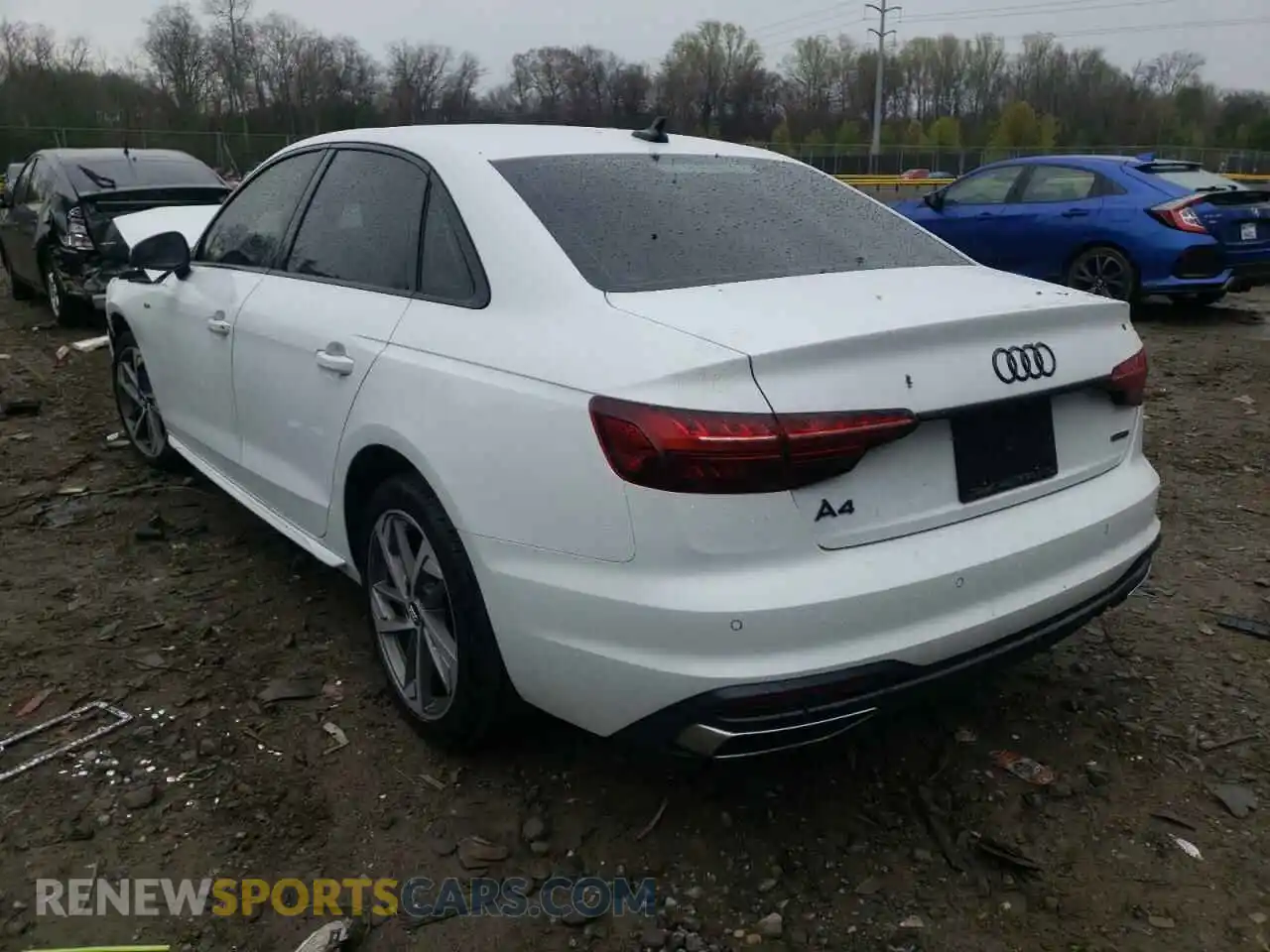 3 Photograph of a damaged car WAUEABF48MA019031 AUDI A4 2021
