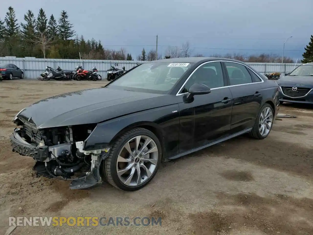 1 Photograph of a damaged car WAUFAAF45MN013212 AUDI A4 2021