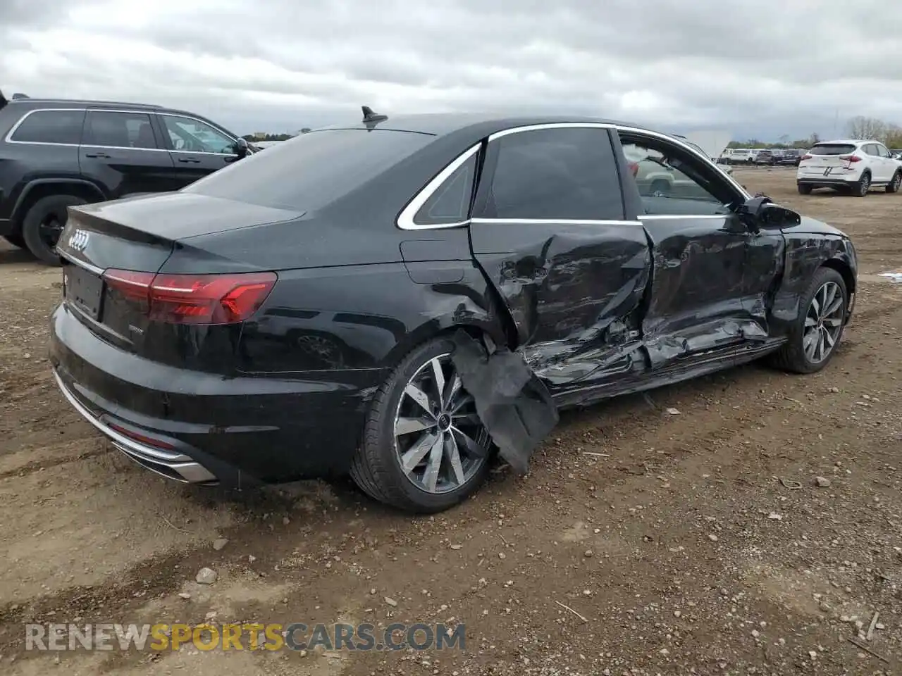 3 Photograph of a damaged car WAUABAF41NN001745 AUDI A4 2022