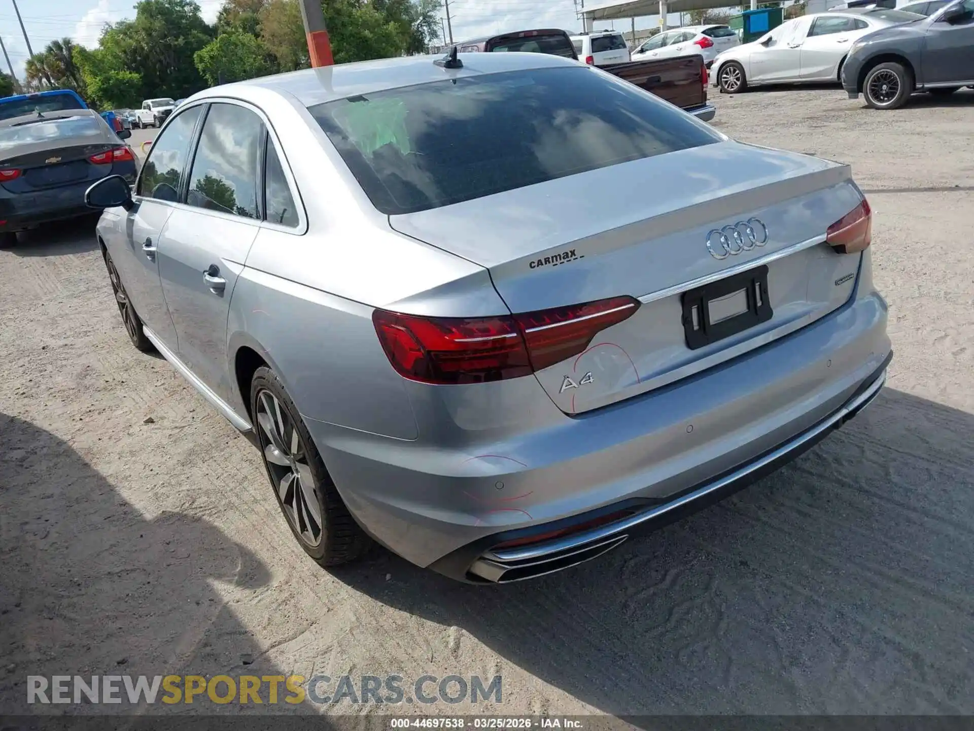 3 Photograph of a damaged car WAUABAF42NN003858 AUDI A4 2022