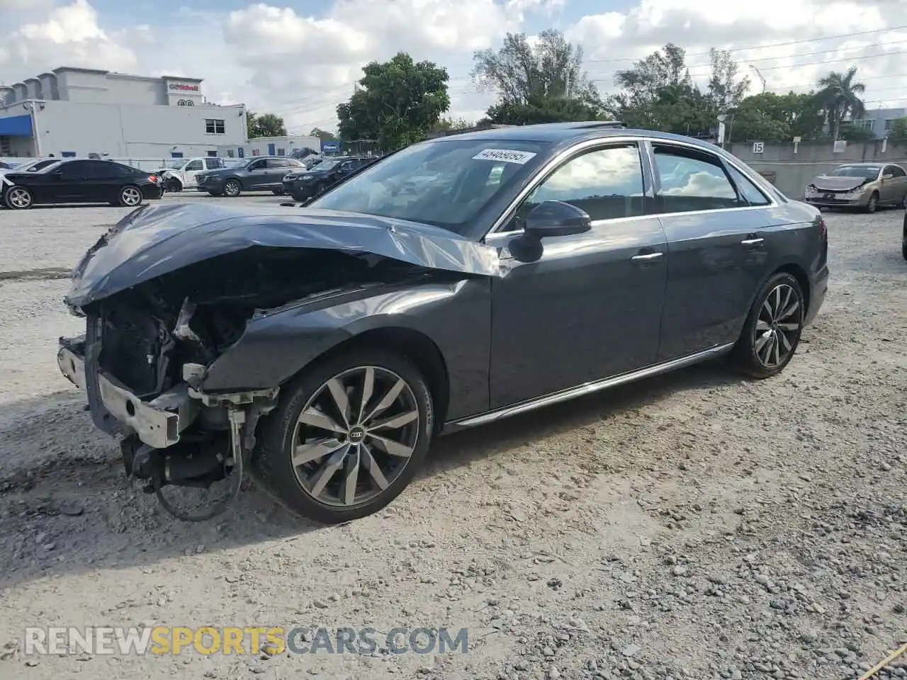 1 Photograph of a damaged car WAUABAF43NA006338 AUDI A4 2022