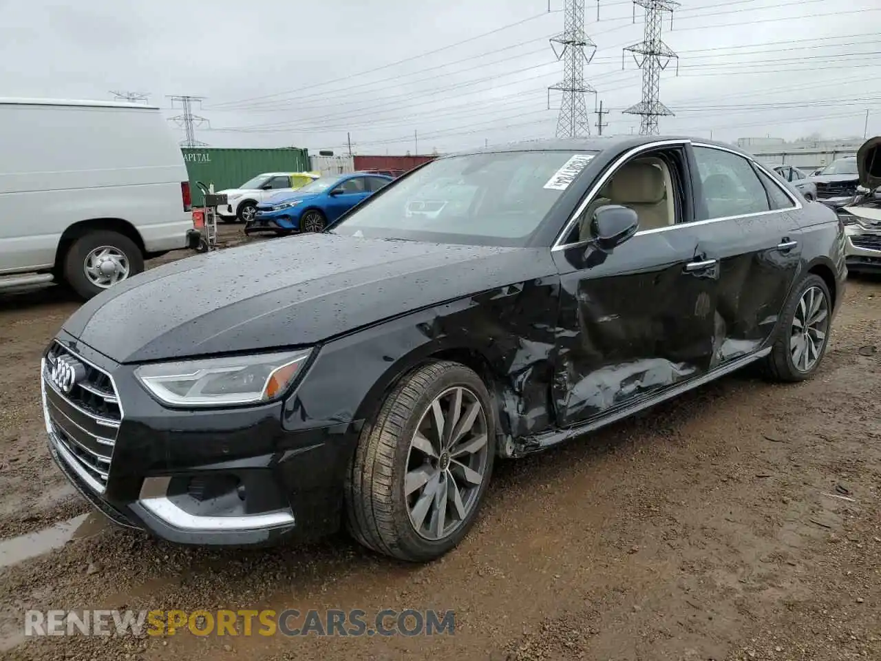 1 Photograph of a damaged car WAUABAF43NN001312 AUDI A4 2022