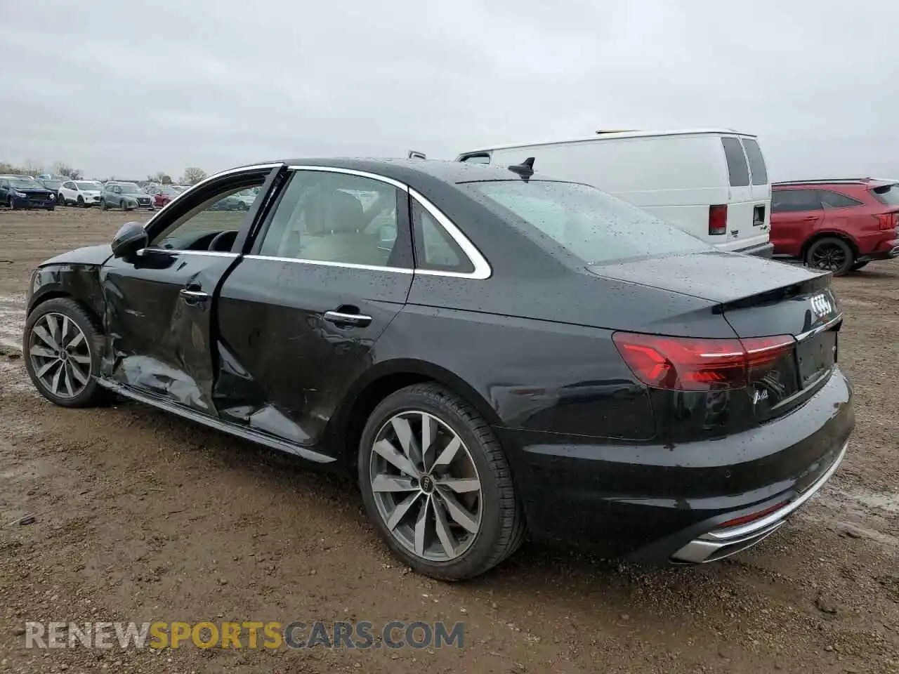 2 Photograph of a damaged car WAUABAF43NN001312 AUDI A4 2022