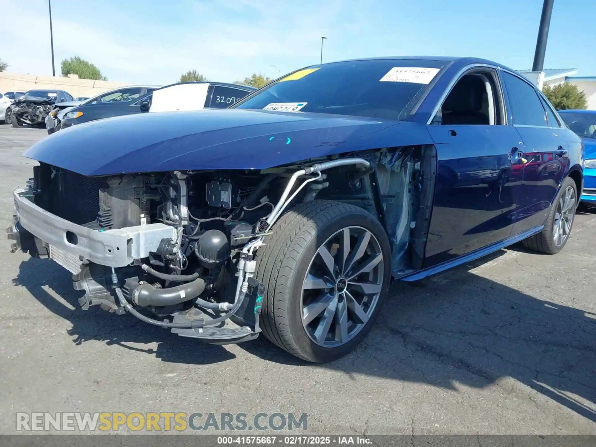 2 Photograph of a damaged car WAUABAF44NA016800 AUDI A4 2022