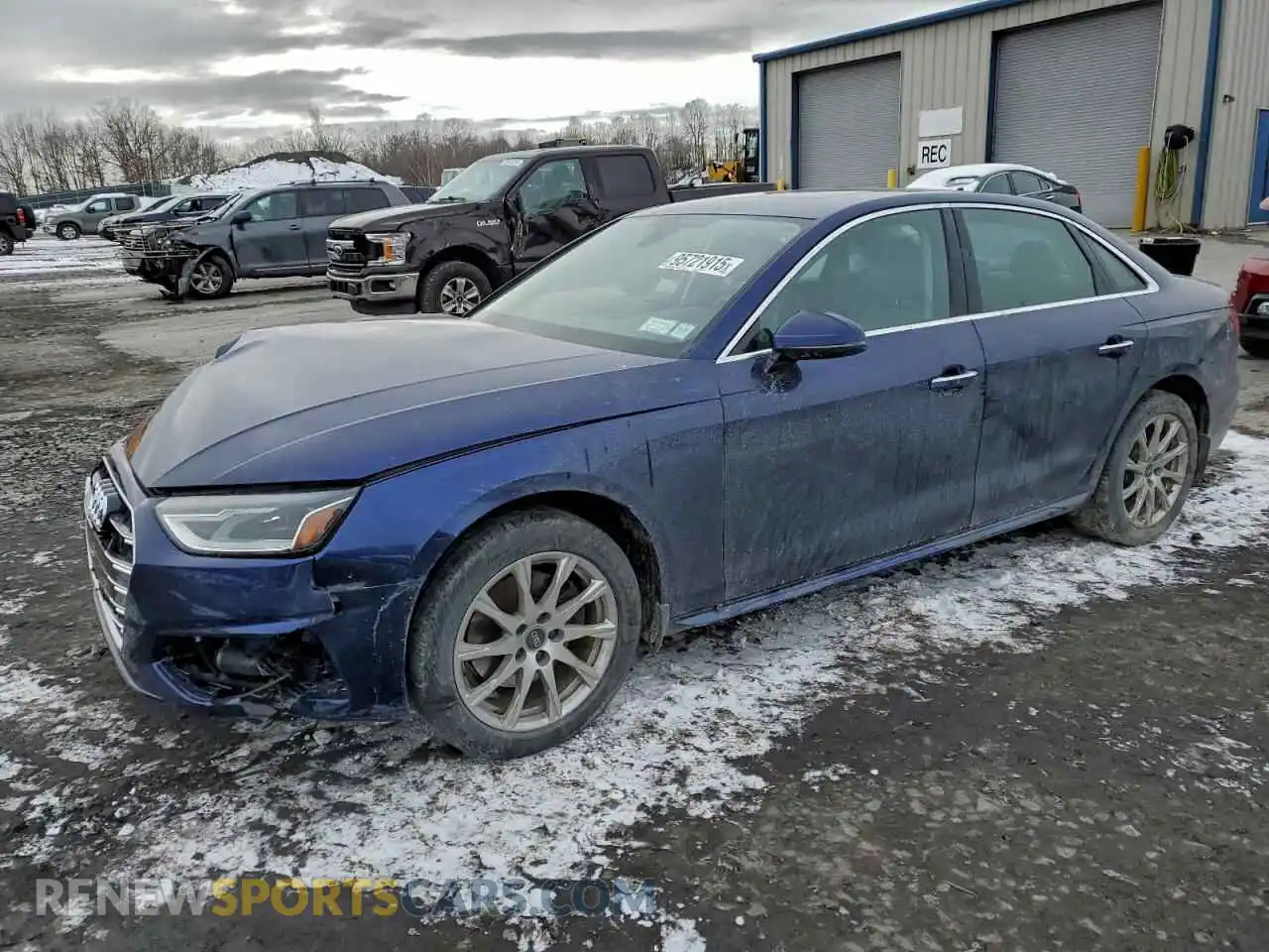 1 Photograph of a damaged car WAUABAF45NN000307 AUDI A4 2022