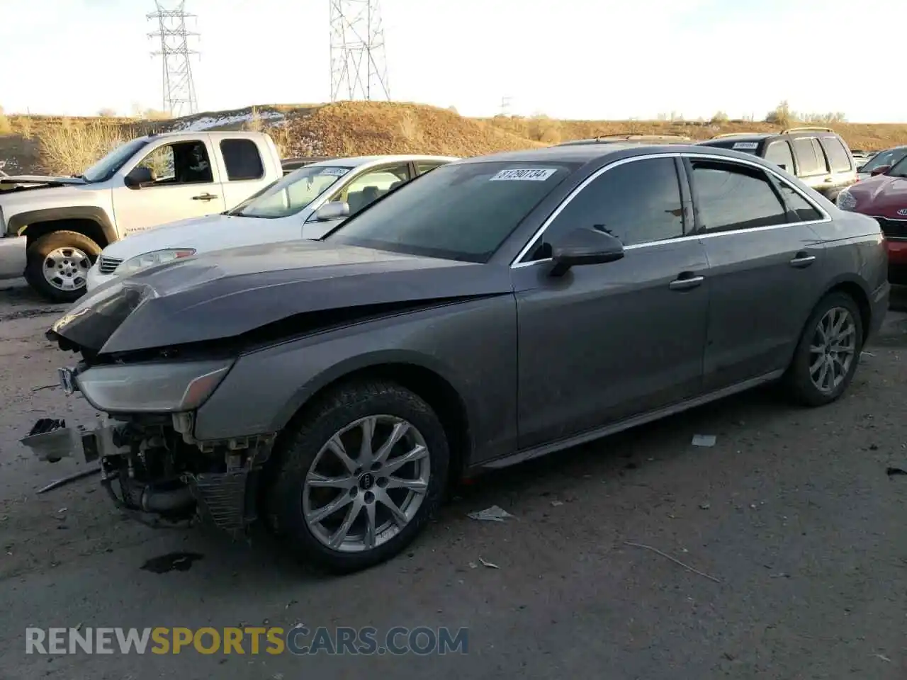 1 Photograph of a damaged car WAUABAF46NN005029 AUDI A4 2022