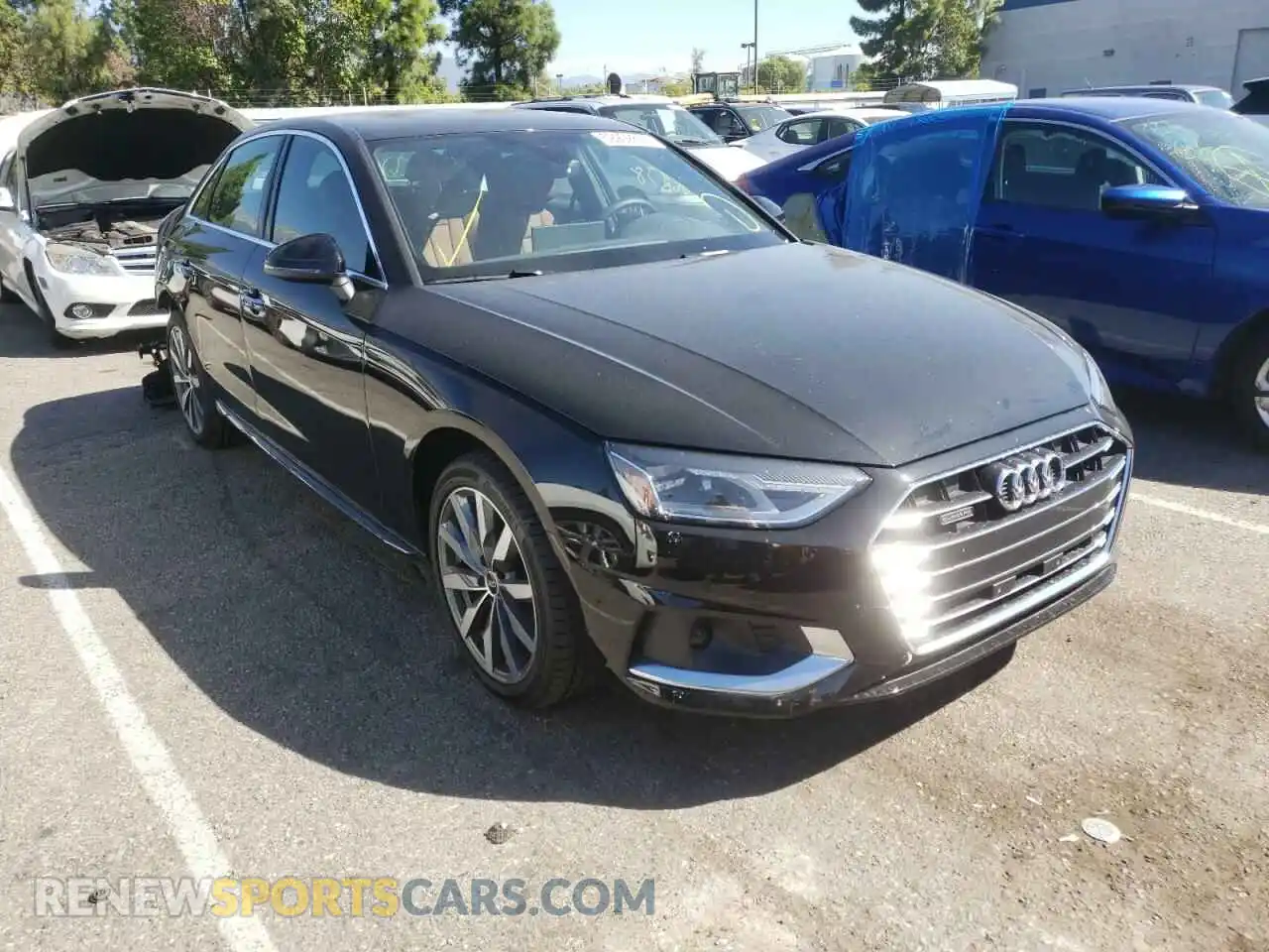 1 fotografías del automóvil dañado WAUABAF47NN003399 AUDI A4 2022