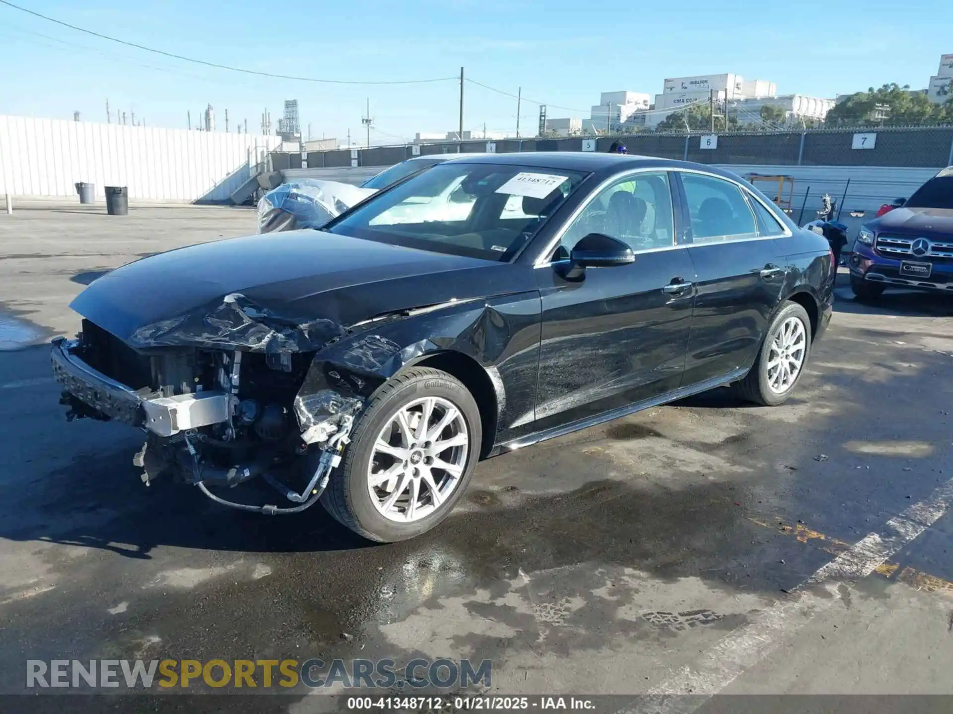 2 Photograph of a damaged car WAUABAF48NN002875 AUDI A4 2022