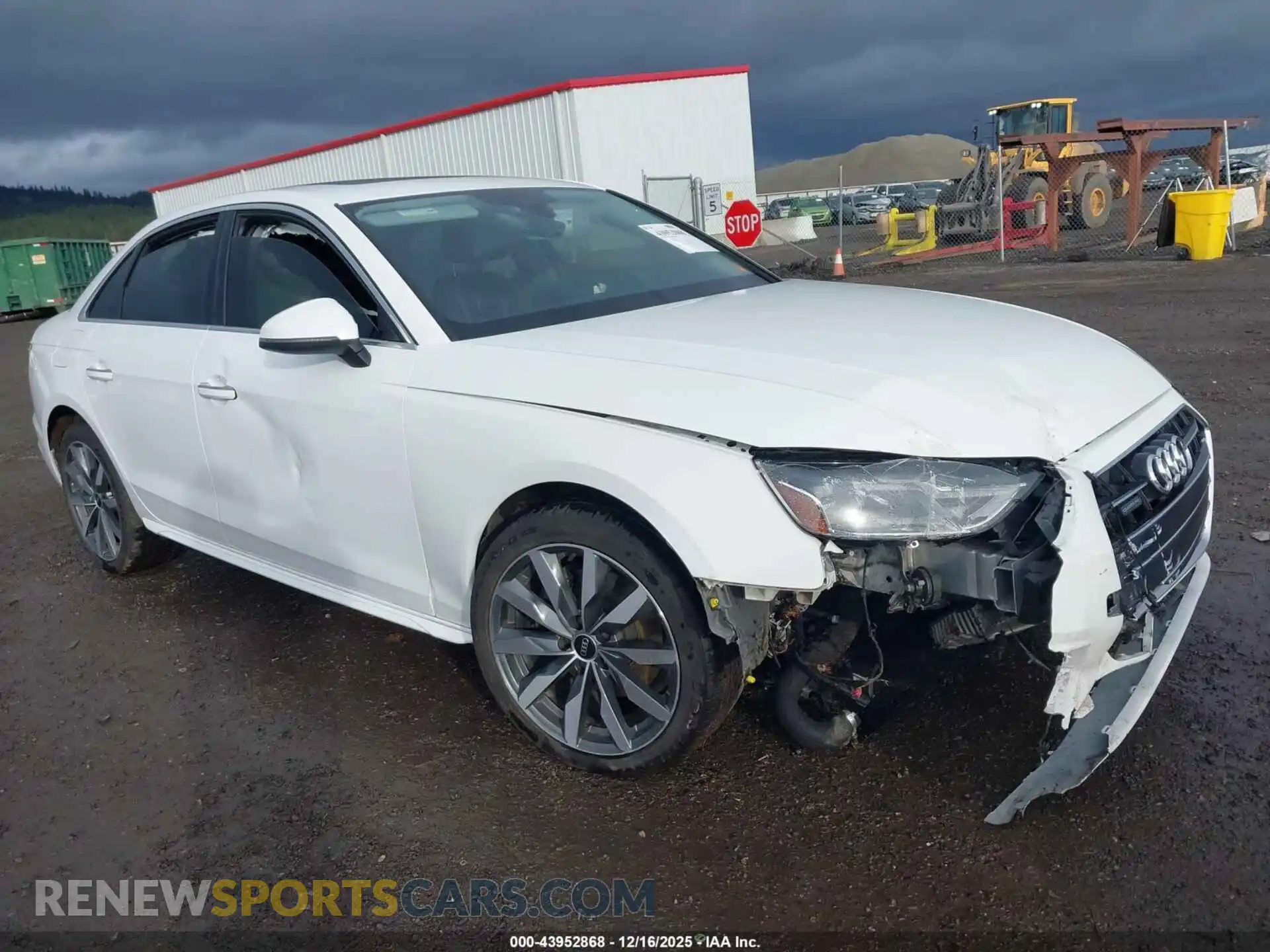 1 Photograph of a damaged car WAUABAF49NN012993 AUDI A4 2022