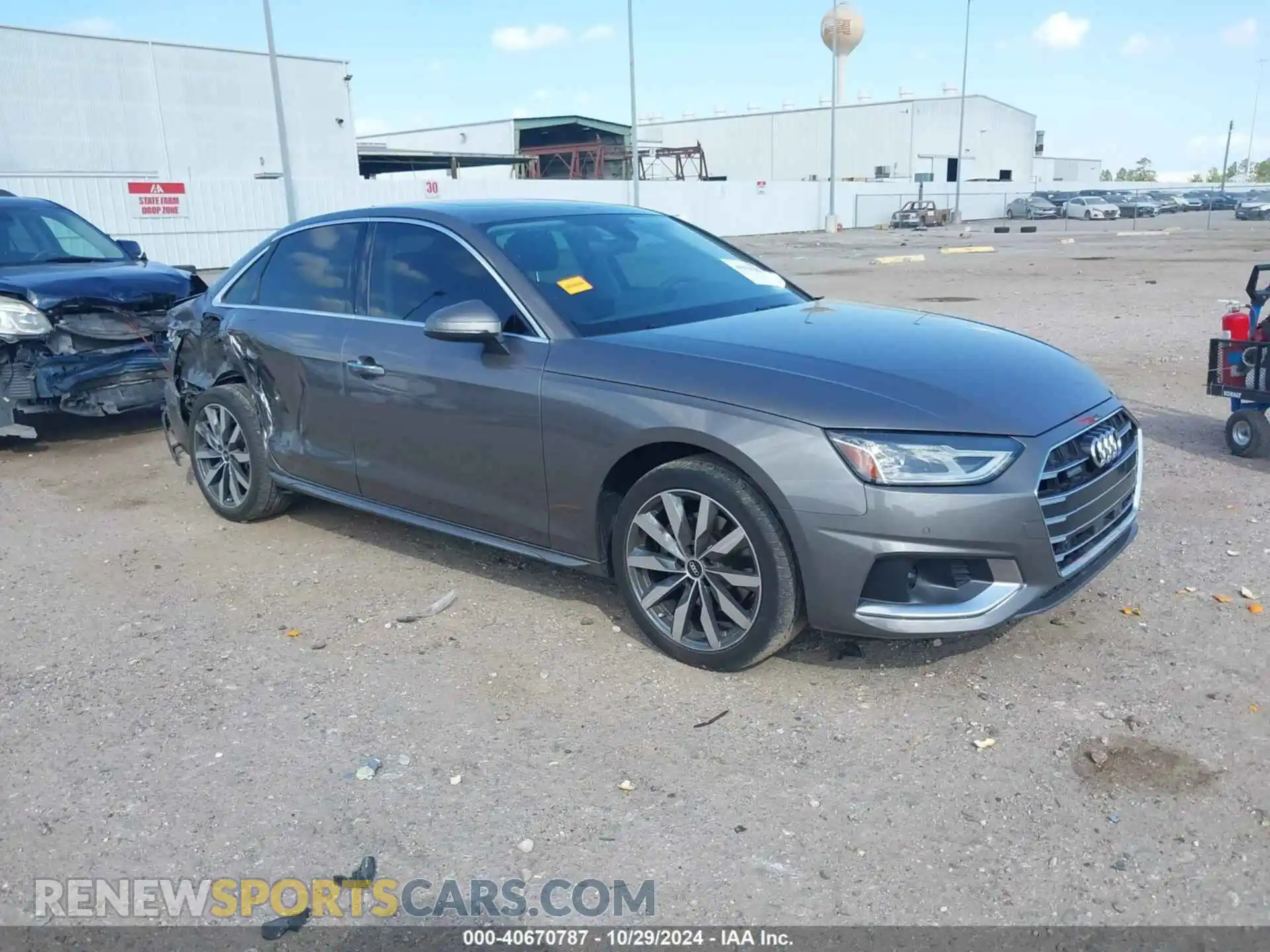 1 Photograph of a damaged car WAUABAF4XNA012587 AUDI A4 2022
