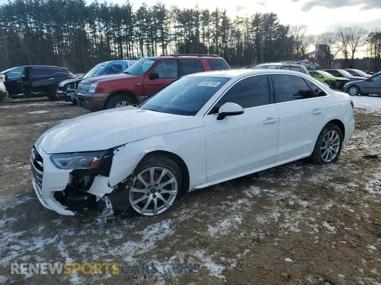 1 Photograph of a damaged car WAUABAF4XNN013103 AUDI A4 2022