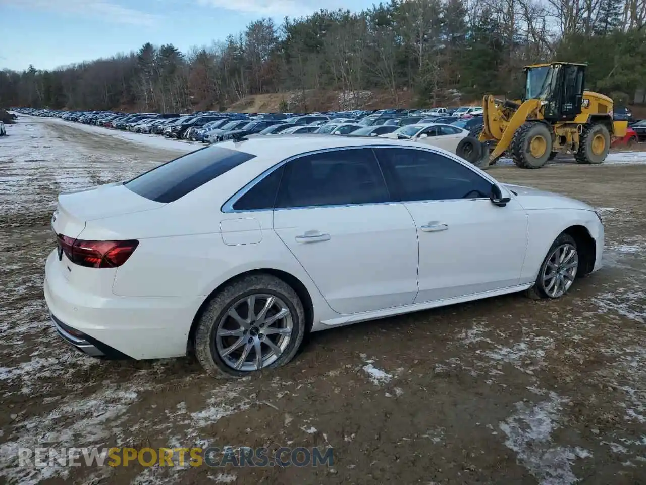 3 Photograph of a damaged car WAUABAF4XNN013103 AUDI A4 2022