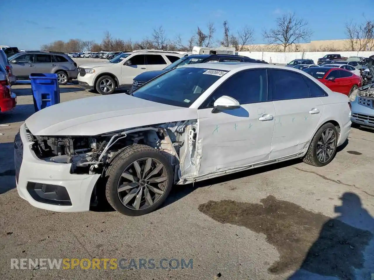 1 Photograph of a damaged car WAUBBAF44NN009763 AUDI A4 2022