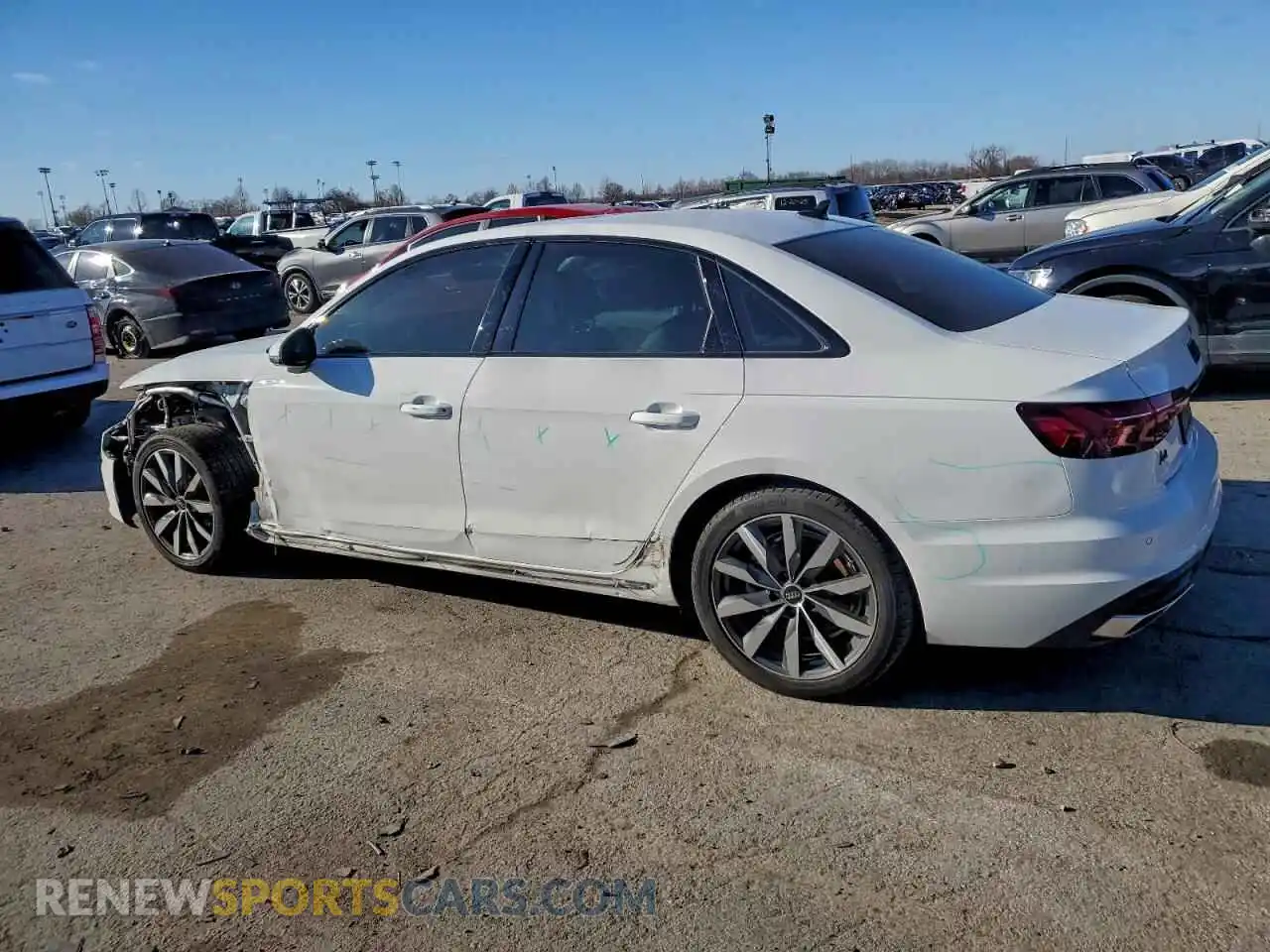 2 Photograph of a damaged car WAUBBAF44NN009763 AUDI A4 2022