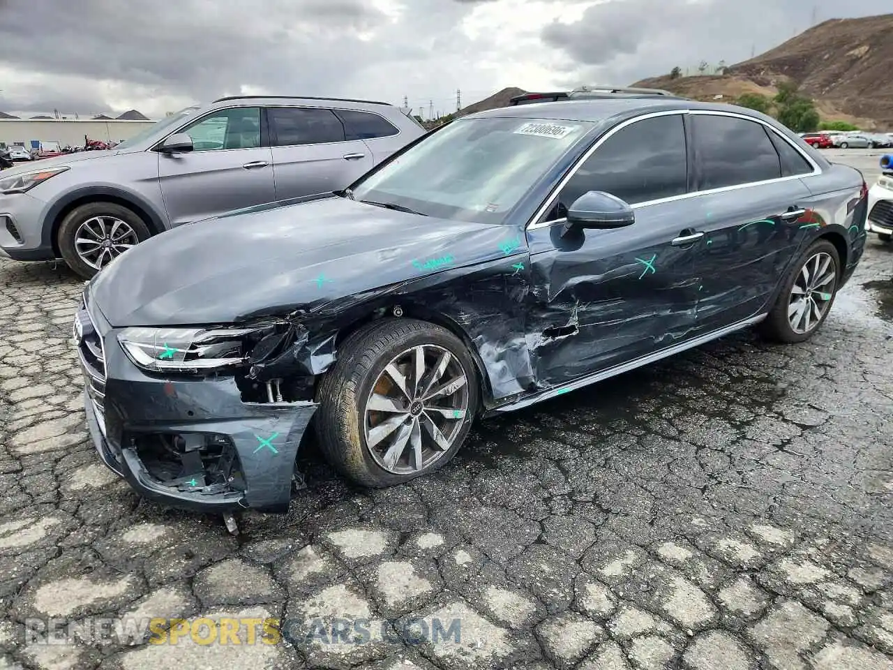 1 fotografías del automóvil dañado WAUBBAF46NA022148 AUDI A4 2022