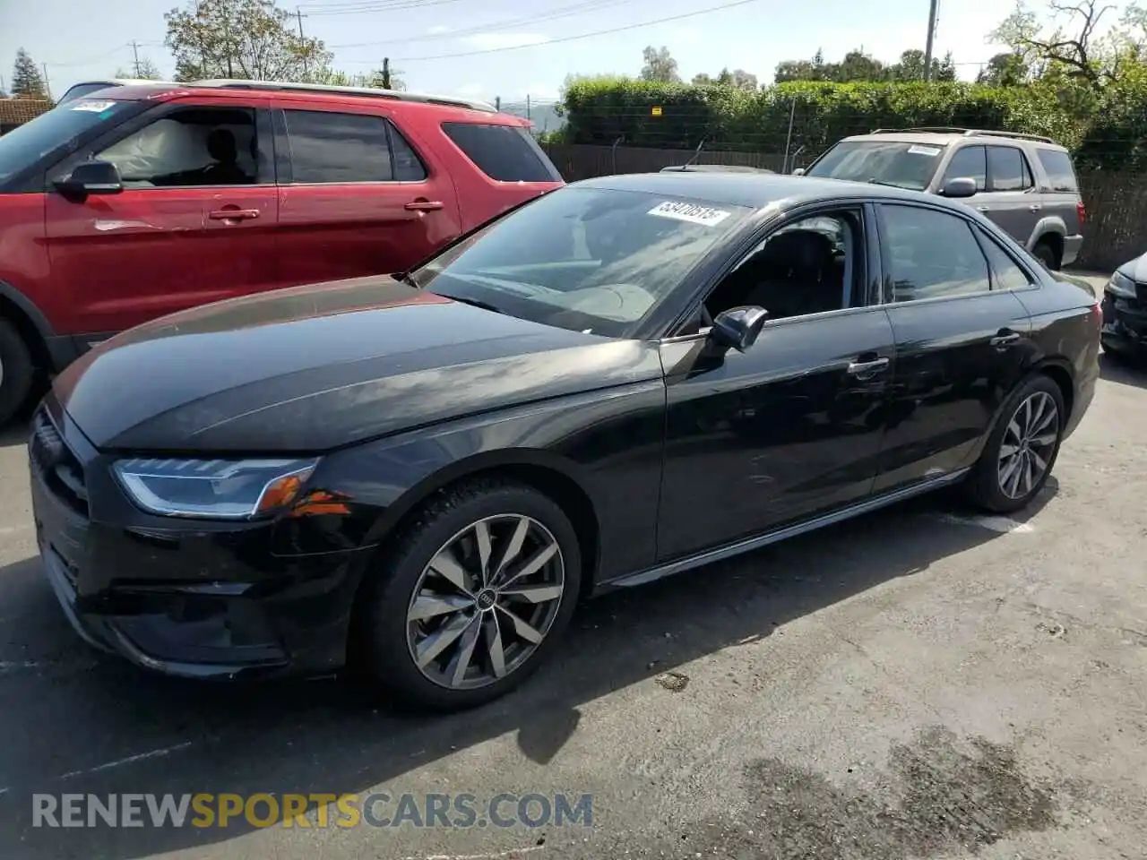 1 Photograph of a damaged car WAUBBAF47NN000801 AUDI A4 2022