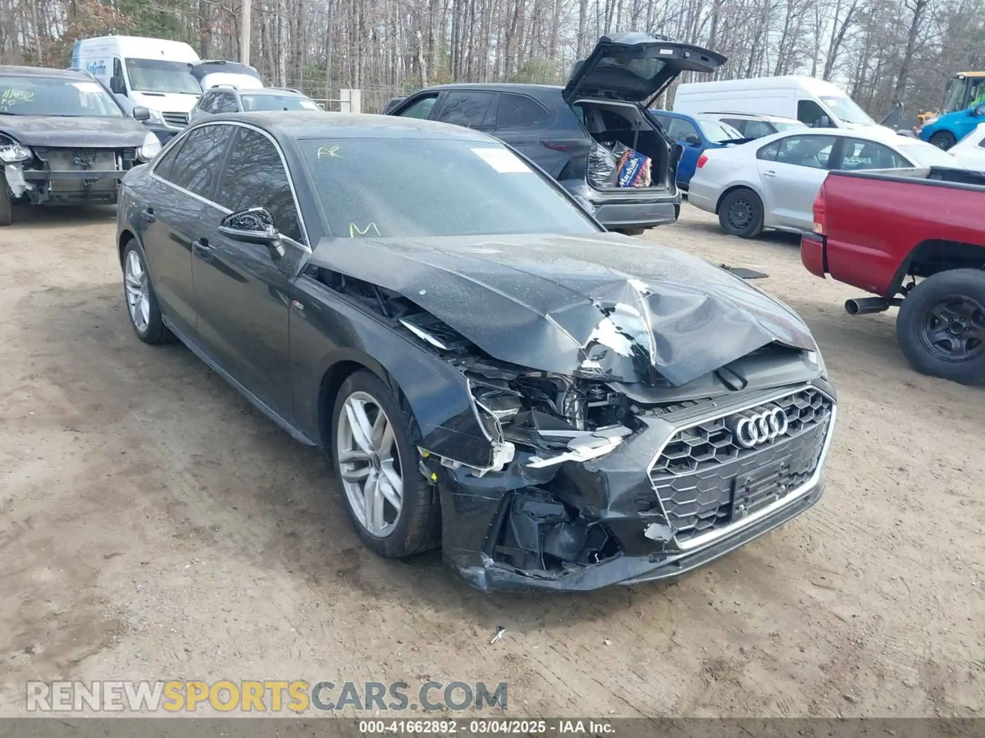 1 Photograph of a damaged car WAUDAAF47NN010899 AUDI A4 2022