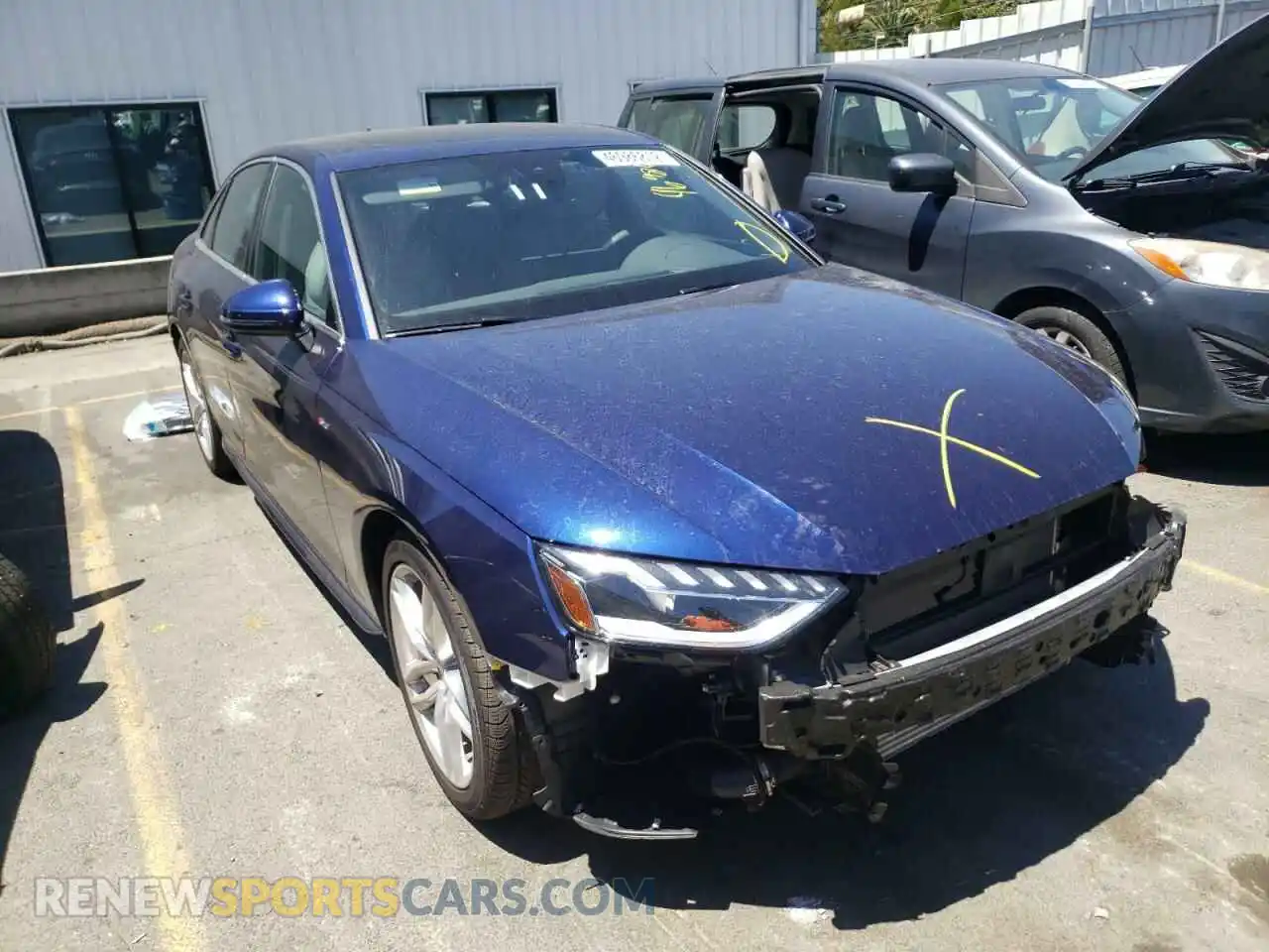 1 Photograph of a damaged car WAUEAAF40NN004382 AUDI A4 2022