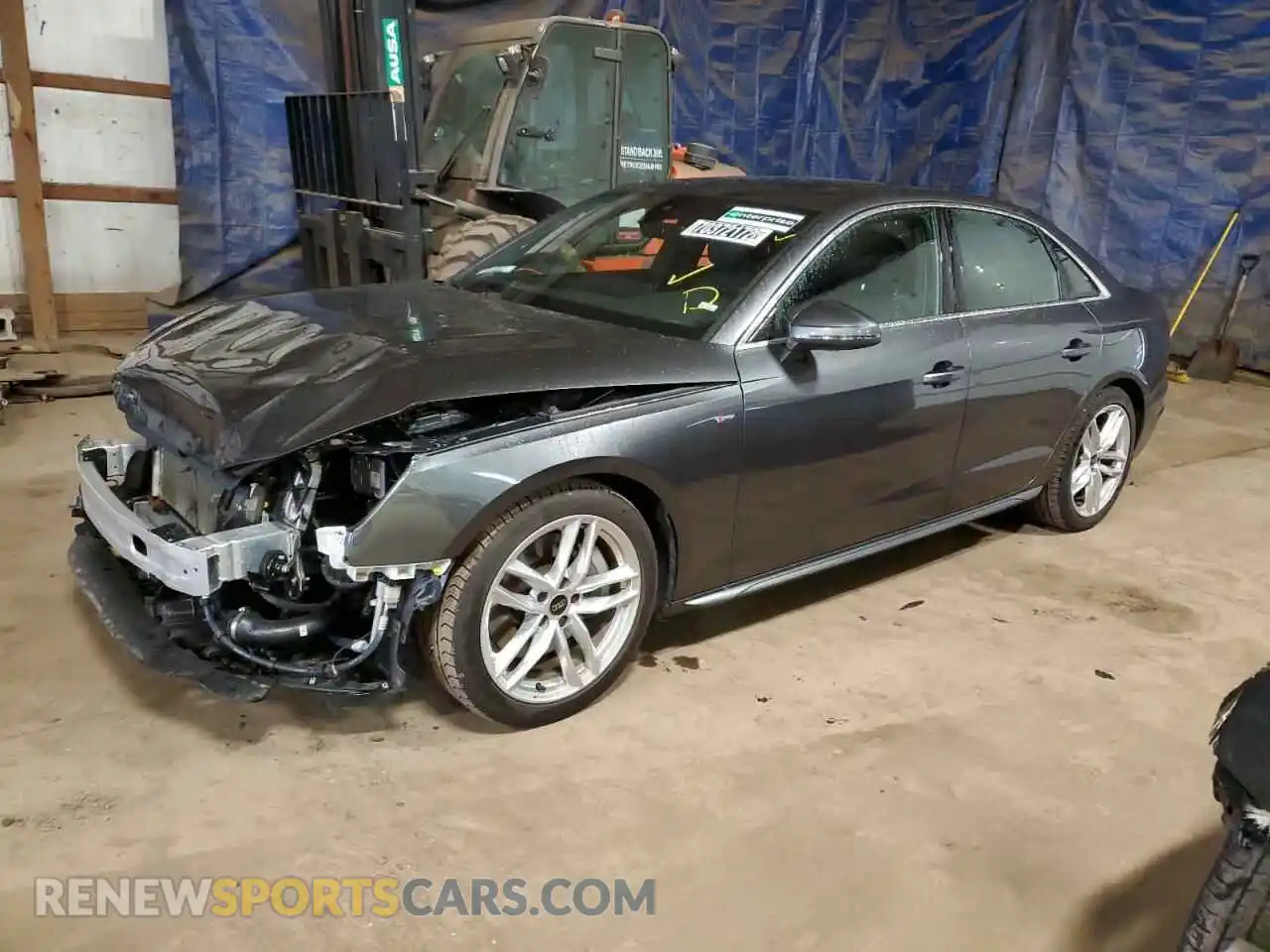 1 Photograph of a damaged car WAUEAAF40NN009159 AUDI A4 2022