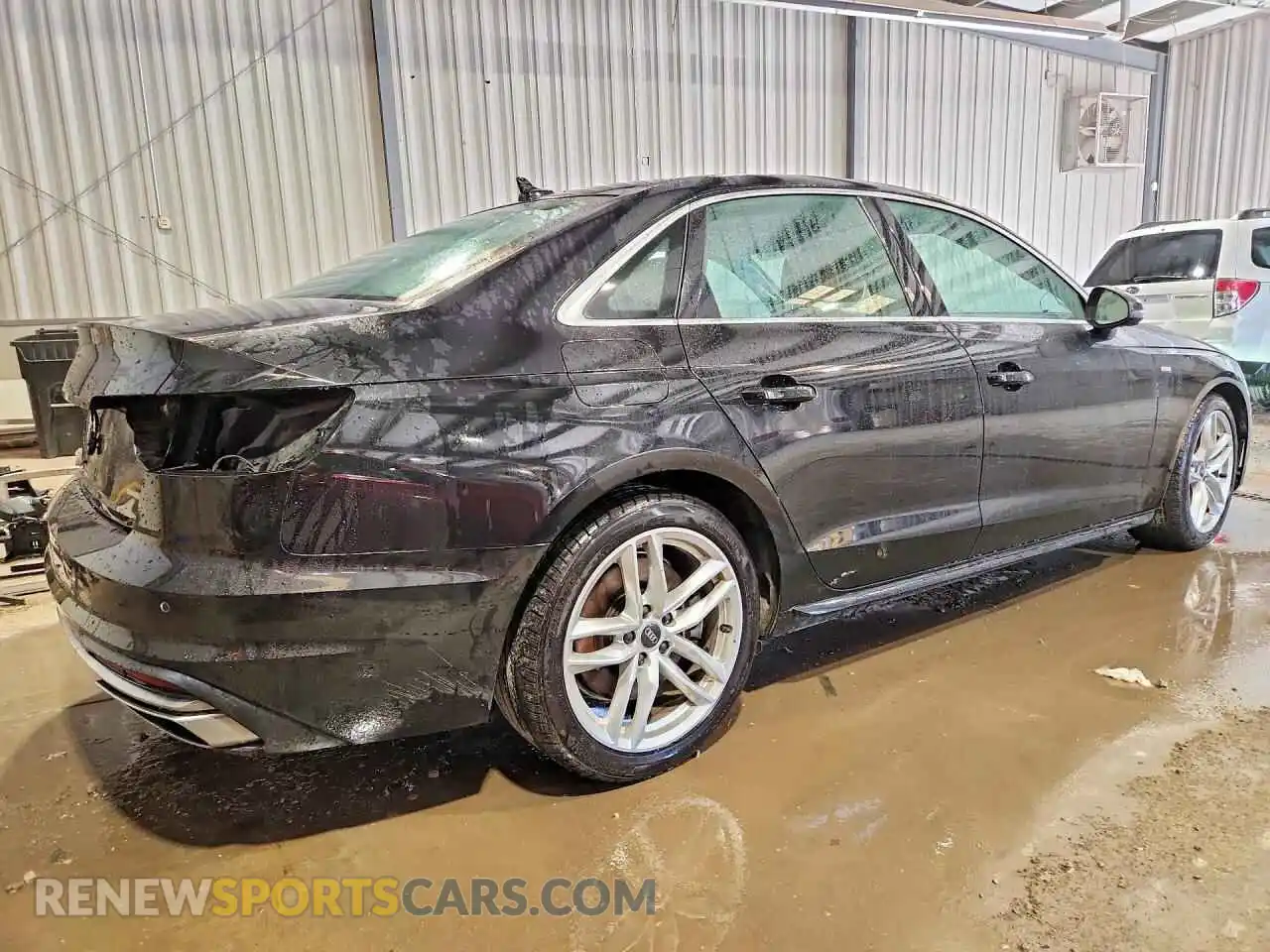 3 fotografías del automóvil dañado WAUEAAF41NN004276 AUDI A4 2022