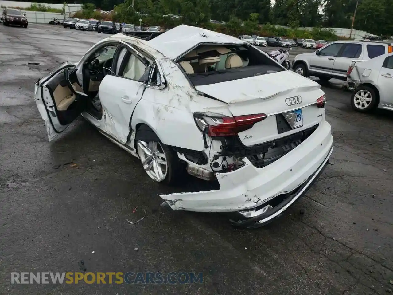 3 Photograph of a damaged car WAUEAAF41NN013530 AUDI A4 2022